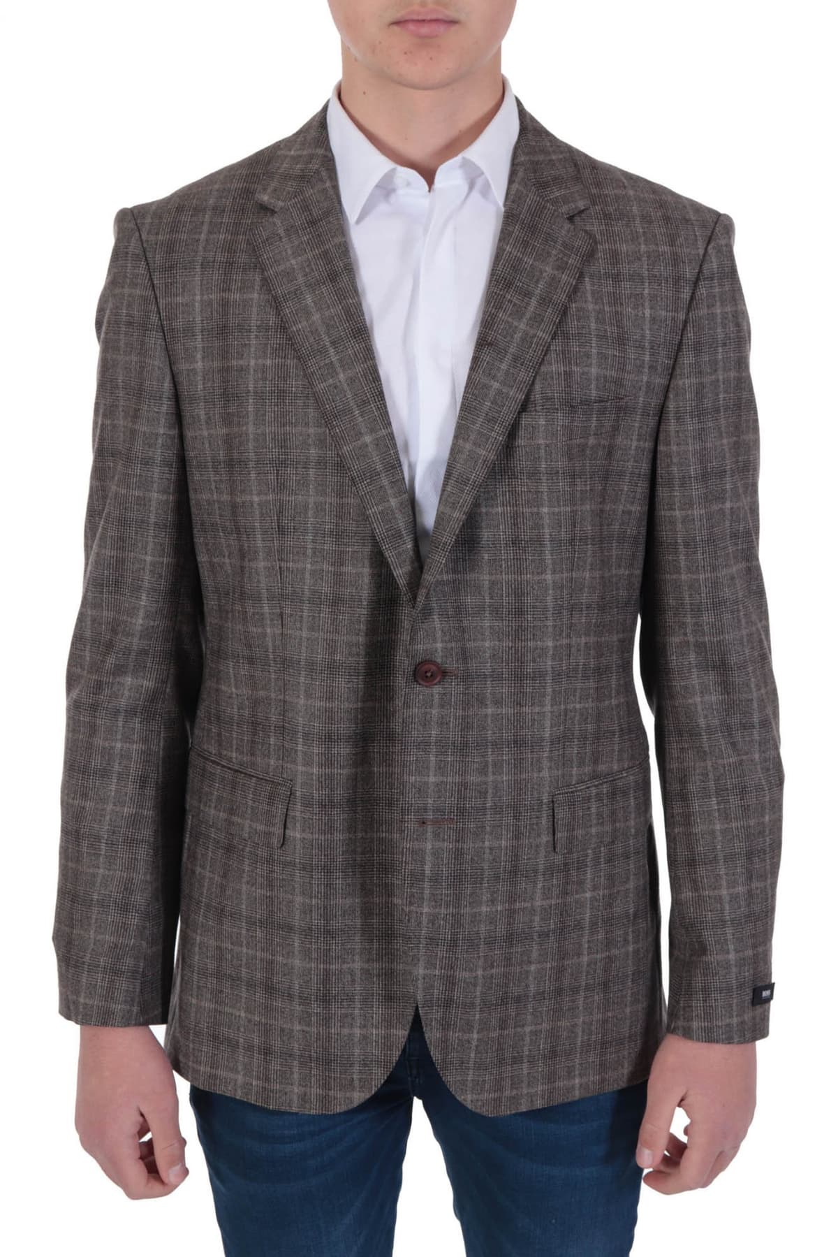 Men's Blazers Boss Brown
