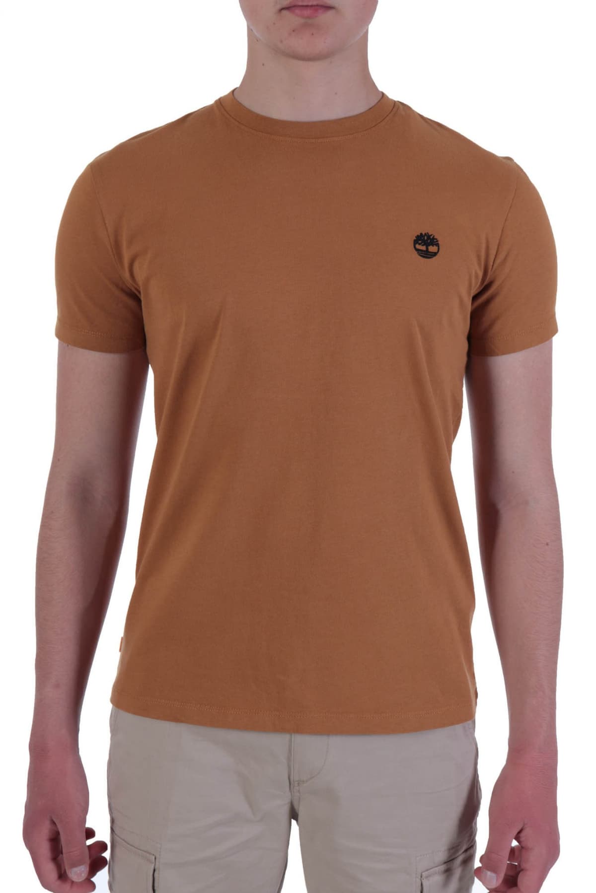 TIMBERLAND T-SHIRT CREW NECK DUN-RIVER SLIM FIT ΚΑΜΕΛ