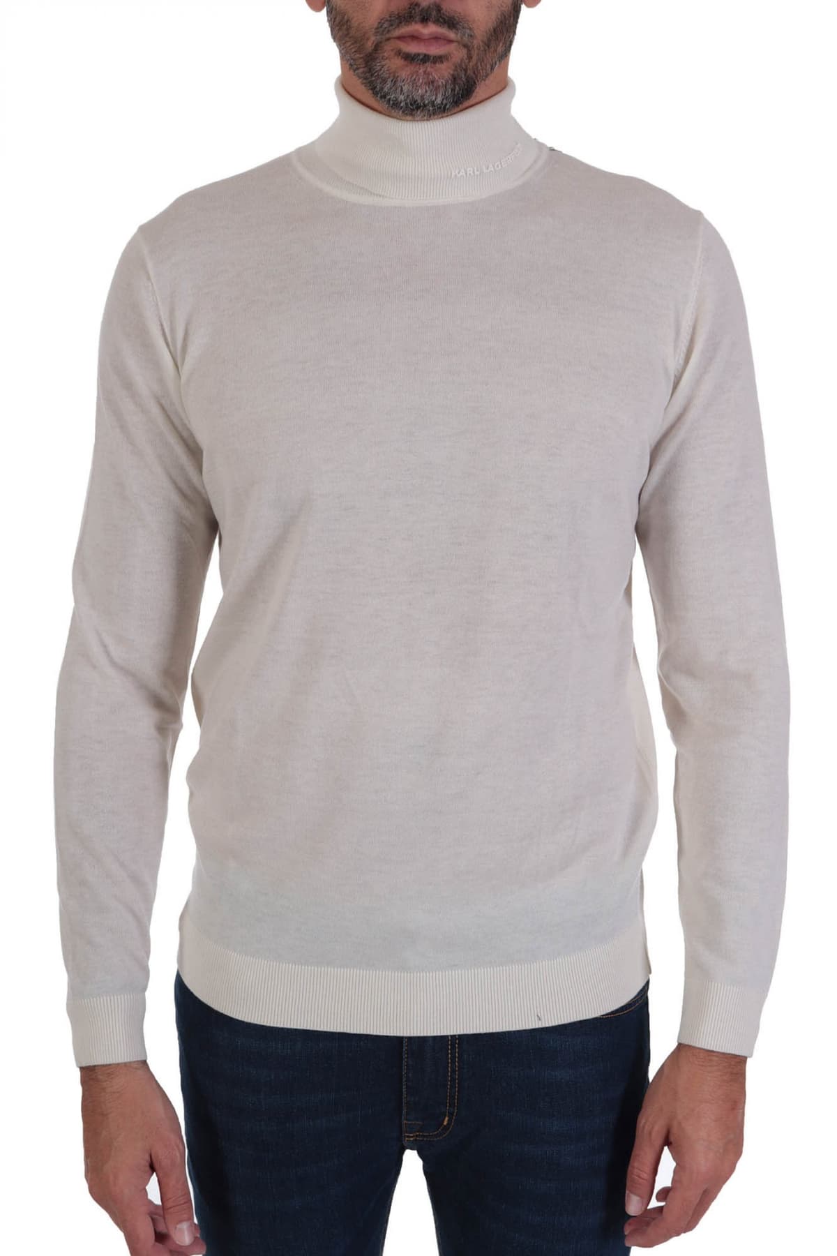 Men's Turtlenecks Karl Lagerfeld White
