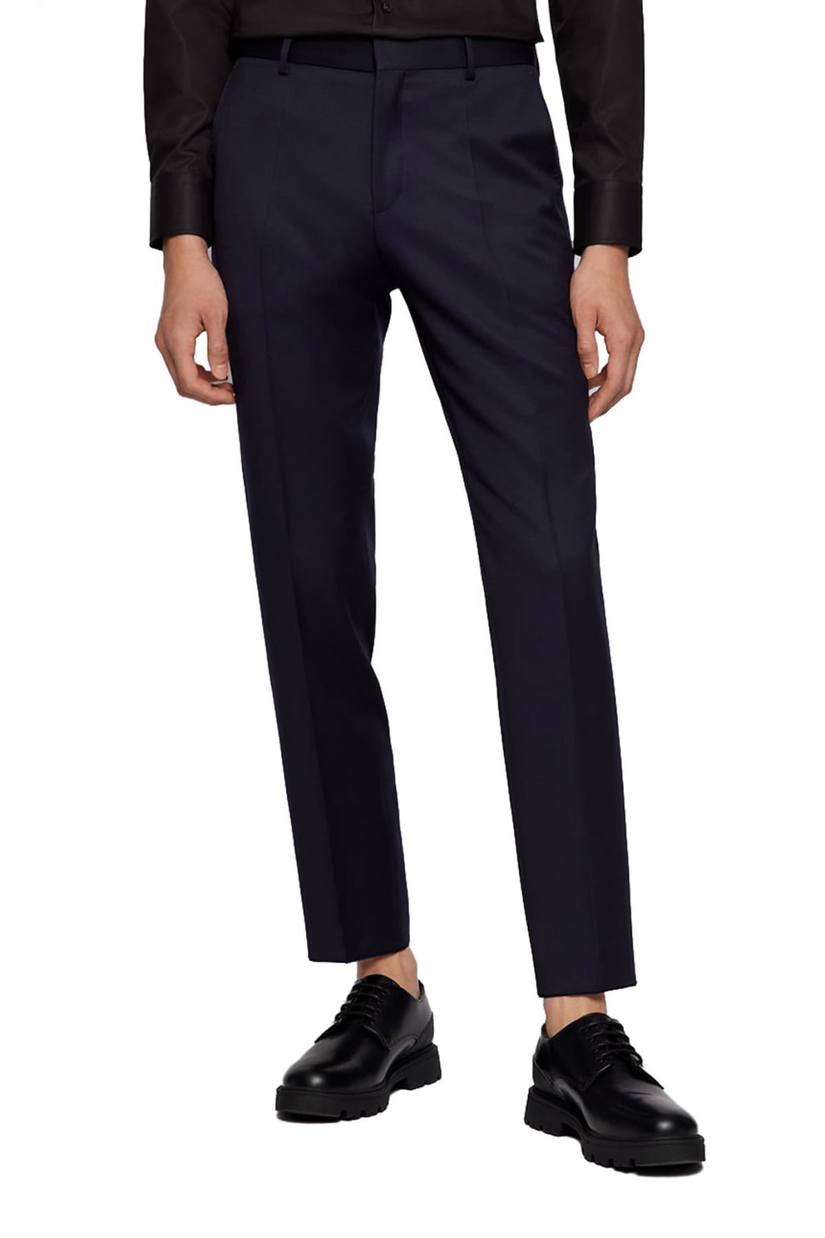 BOSS ΠΑΝΤΕΛΟΝΙ ΚΟΣΤΟΥΜΙΟΥ SLIM FIT HUGE-GENIUS-B1 ΜΑΥΡΟ