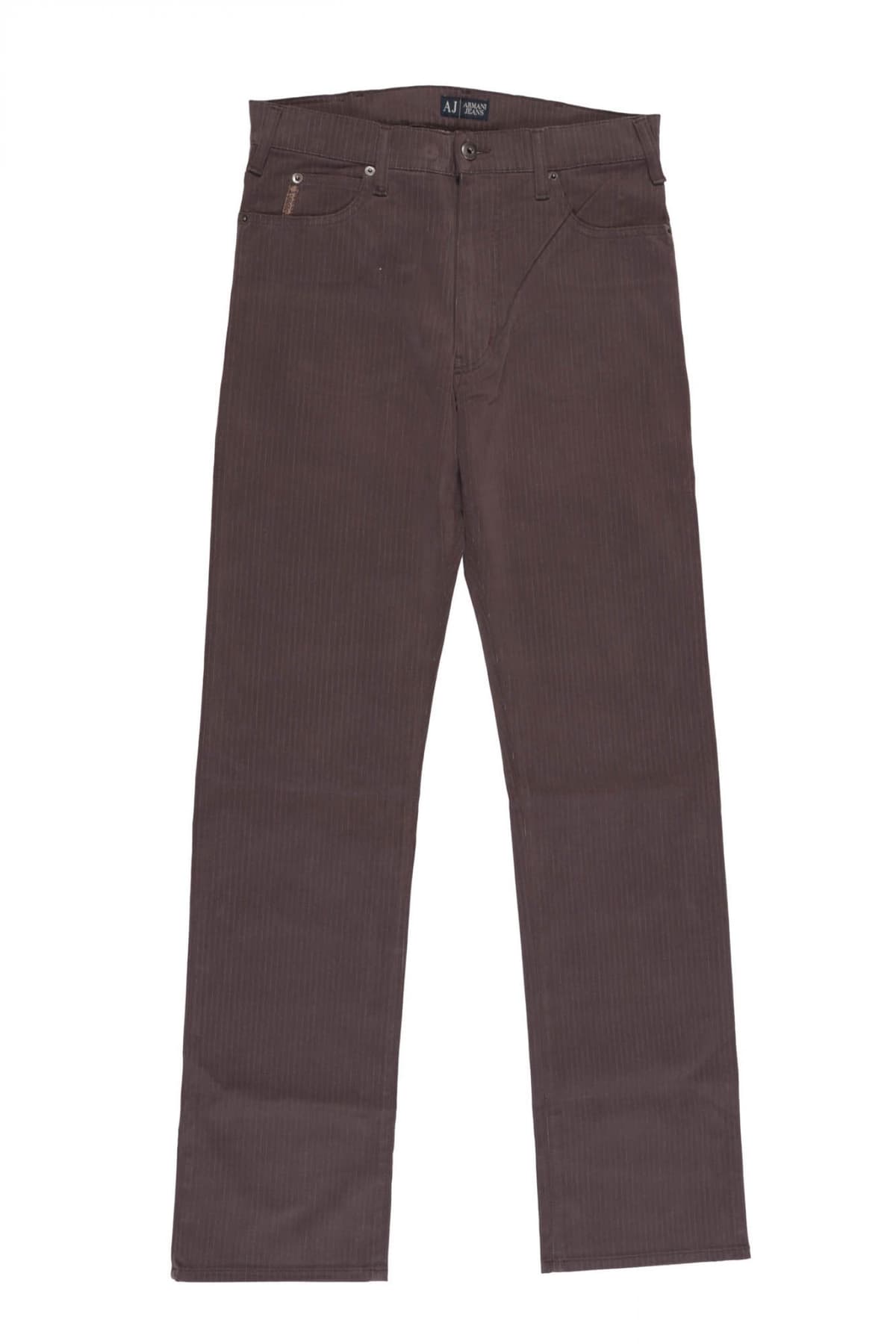 ARMANI JEANS ΠΑΝΤΕΛΟΝΙ J31 CLASSIC WAIST REGULAR STRAIGHT LEG ΡΙΓΕ ΚΑΦΕ