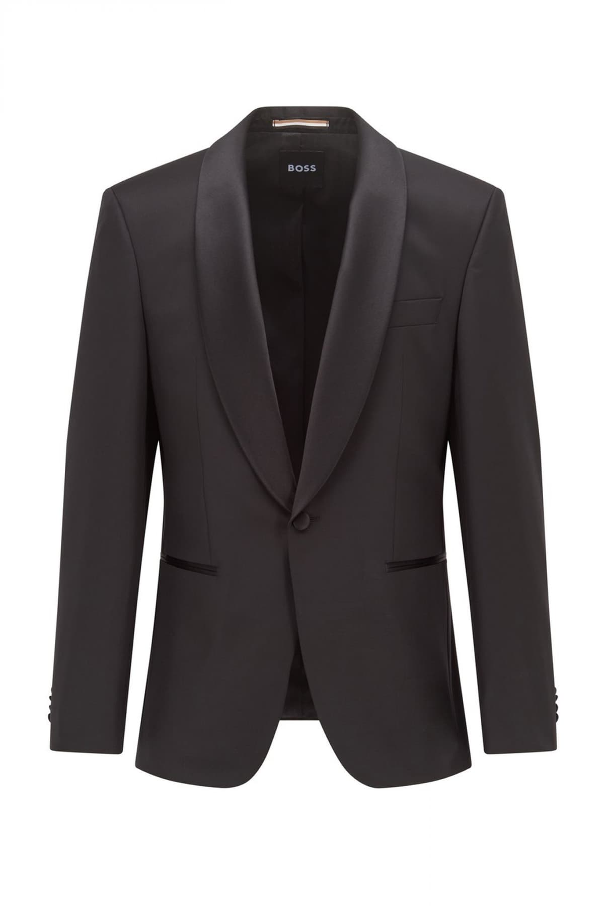 BOSS ΣΑΚΑΚΙ ΚΟΥΣΤΟΥΜΙΟΥ SMOKIN SUPER 120 REGULAR FIT H-JECKSON-TUX-S-B1 ΜΑΥΡΟ