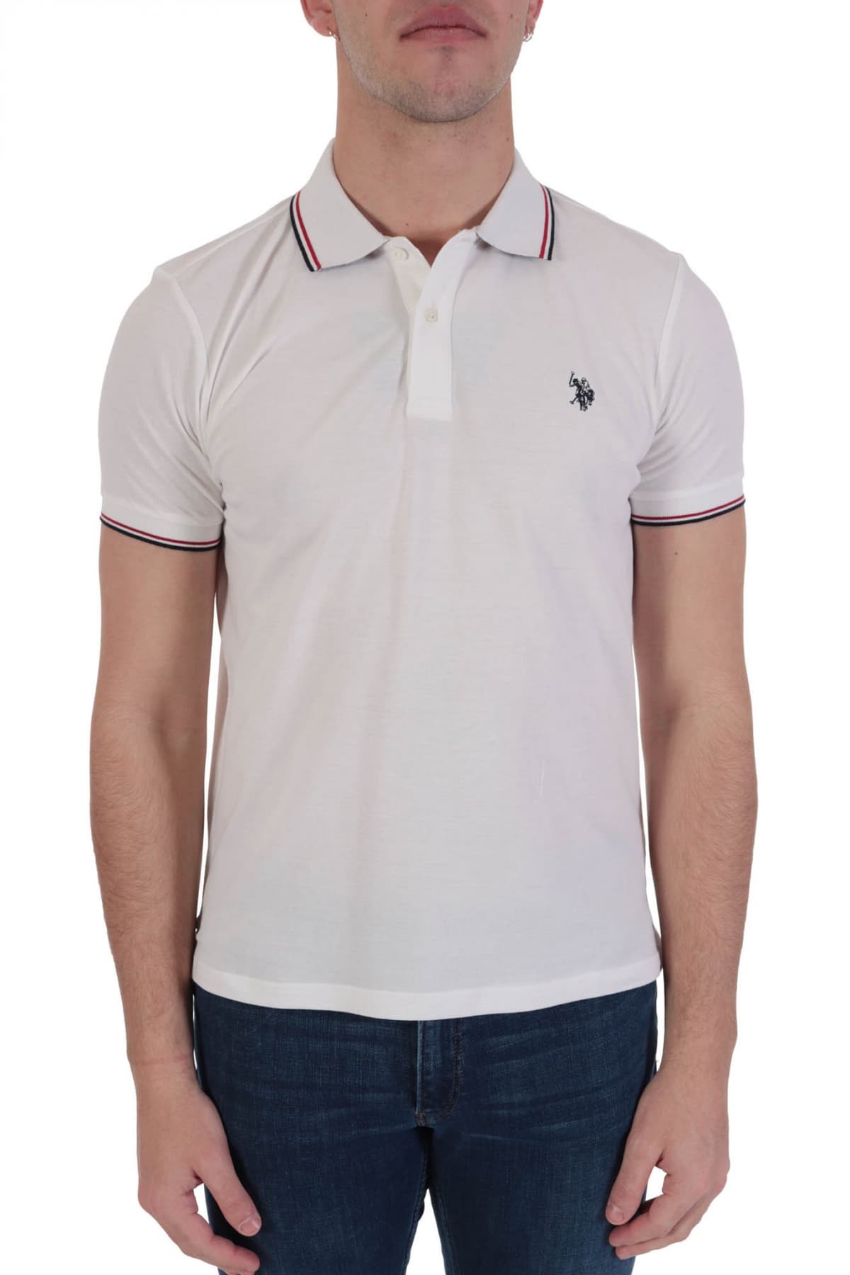 U.S. POLO ASSN POLO LORN LOGO ΛΕΥΚΟ