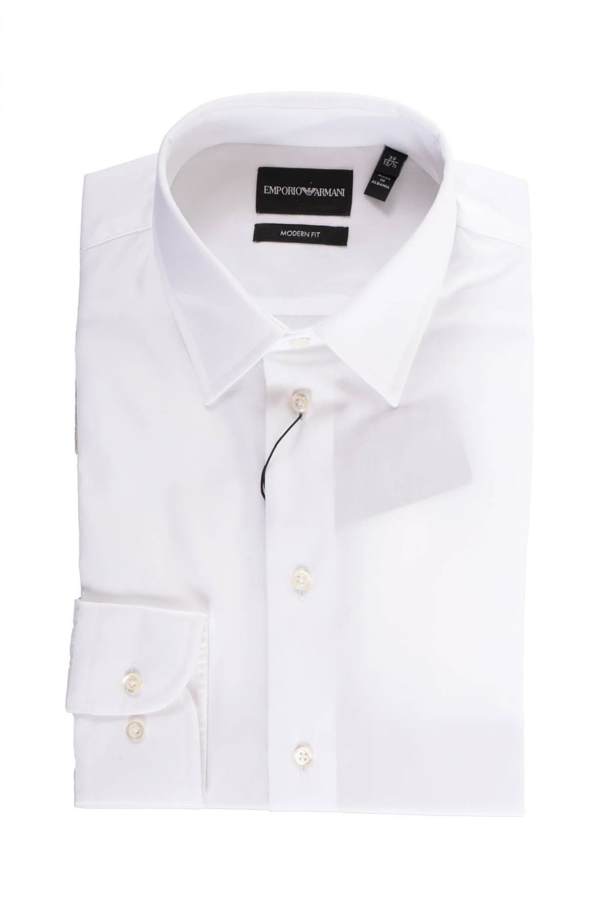 EMPORIO ARMANI ΠΟΥΚΑΜΙΣΟ MODERN FIT ΛΕΥΚΟ