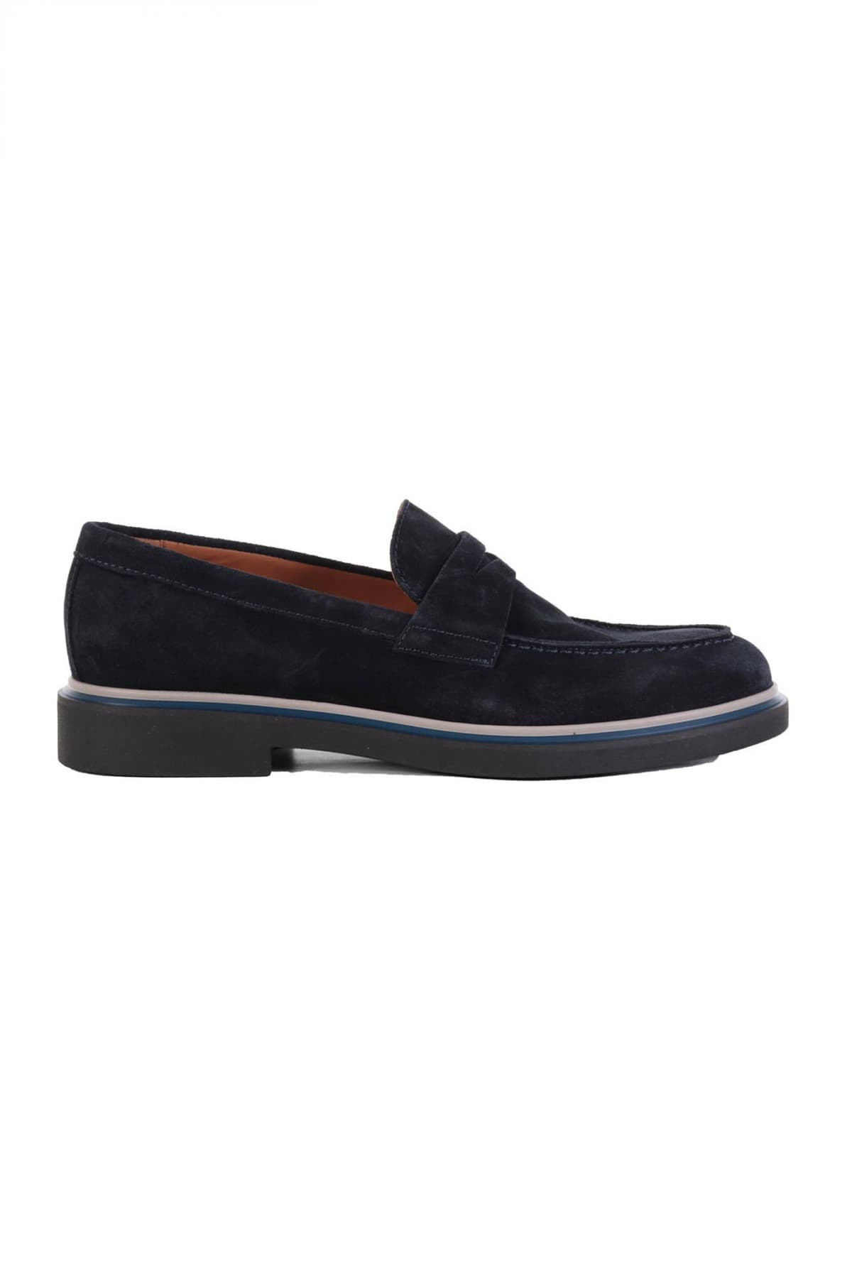 MARCO FERRETI ΠΑΠΟΥΤΣΙΑ LOAFER SUEDE VELVEX ΜΠΛΕ
