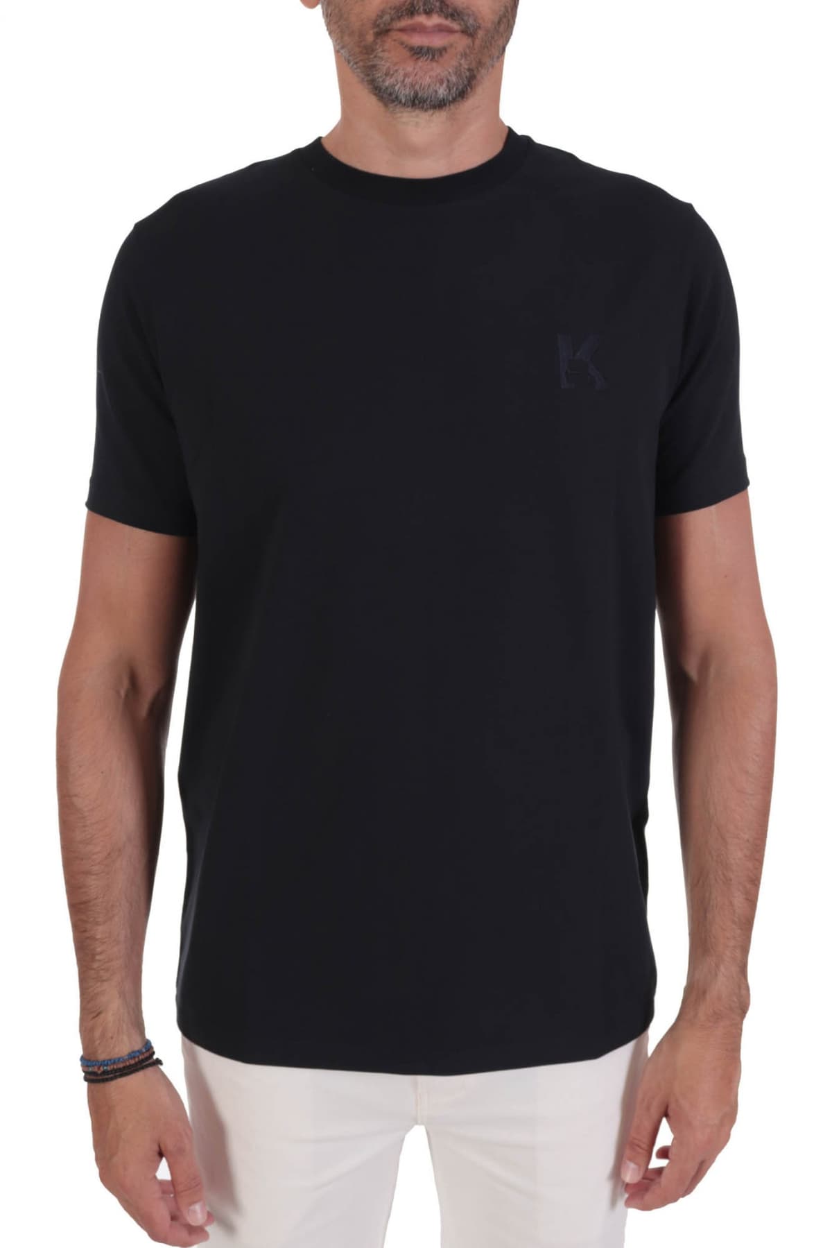 KARL LAGERFELD T-SHIRT LOGO ΡΟΖ