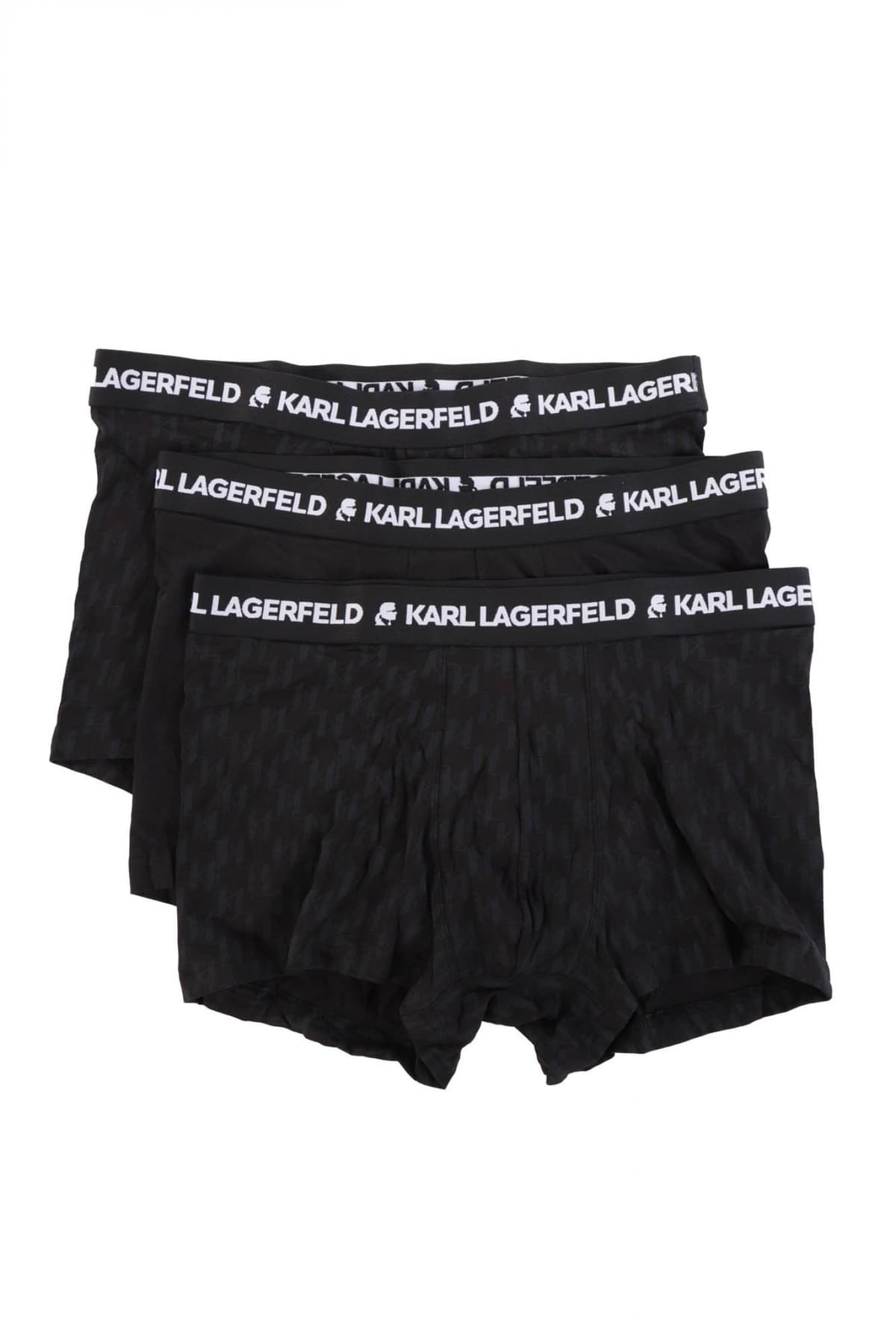 KARL LAGERFELD ΕΣΩΡΟΥΧΑ 3PACK TRUNKS SET MONOGRAM ΜΑΥΡΟ