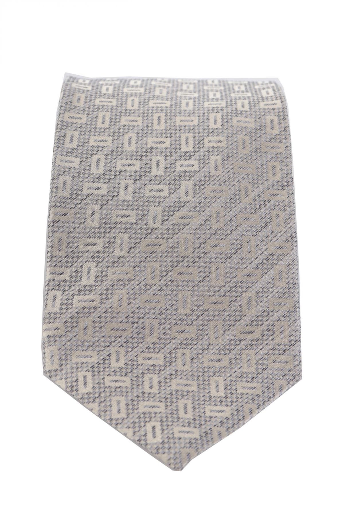 ARMANI COLLEZIONI ΓΡΑΒΑΤΑ 9,5CM ΣΧΕΔΙΑΣΤΗ ΜΠΕΖ