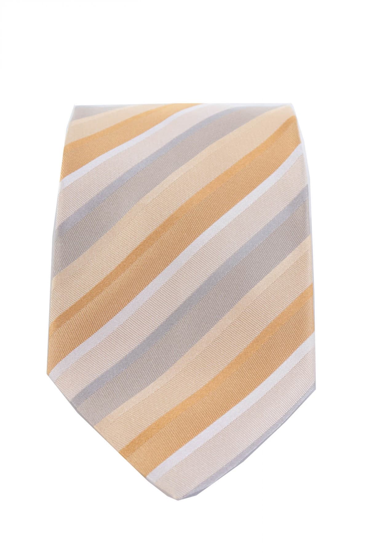 GIORGIO ARMANI ΓΡΑΒΑΤΑ 10CM ΡΙΓΕ ΜΠΕΖ-ΧΡΥΣΟ