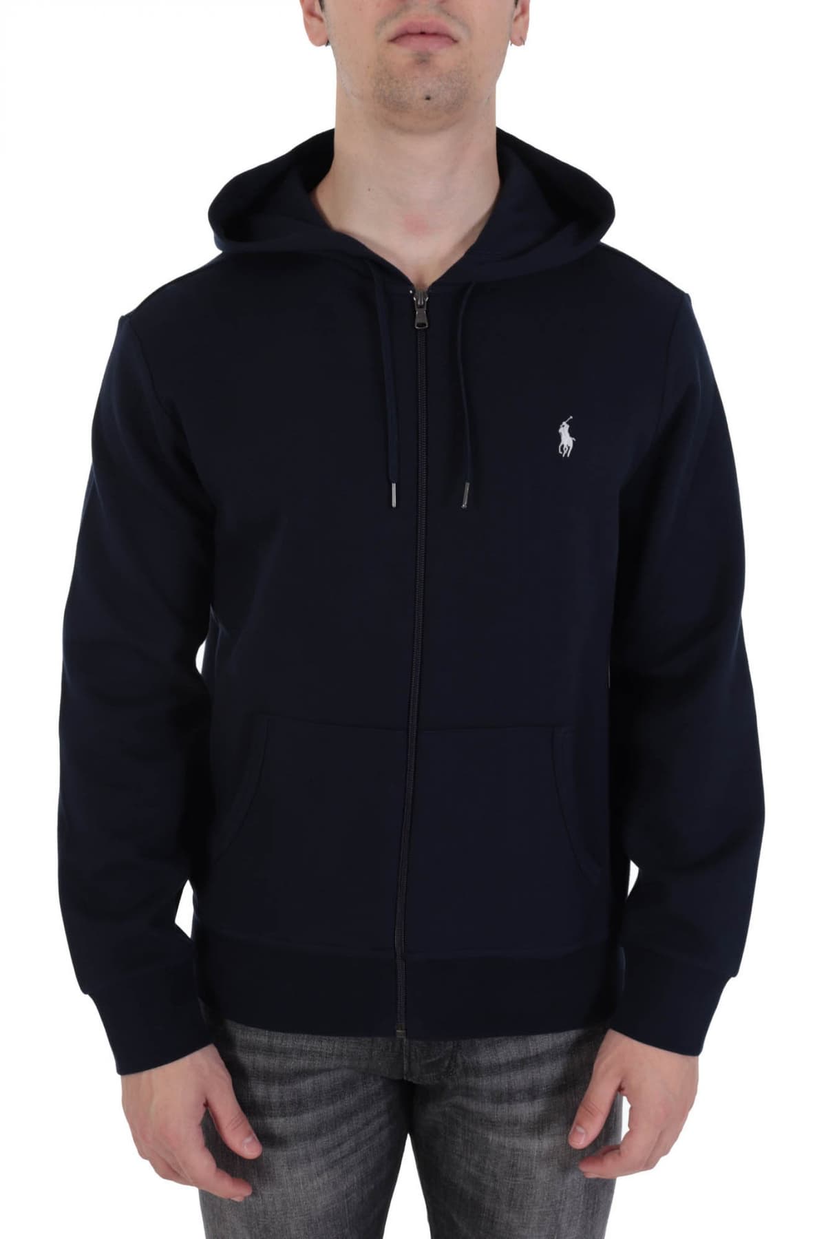 RALPH LAUREN ΦΟΥΤΕΡ FULLZIP HOODIE ΜΠΛΕ