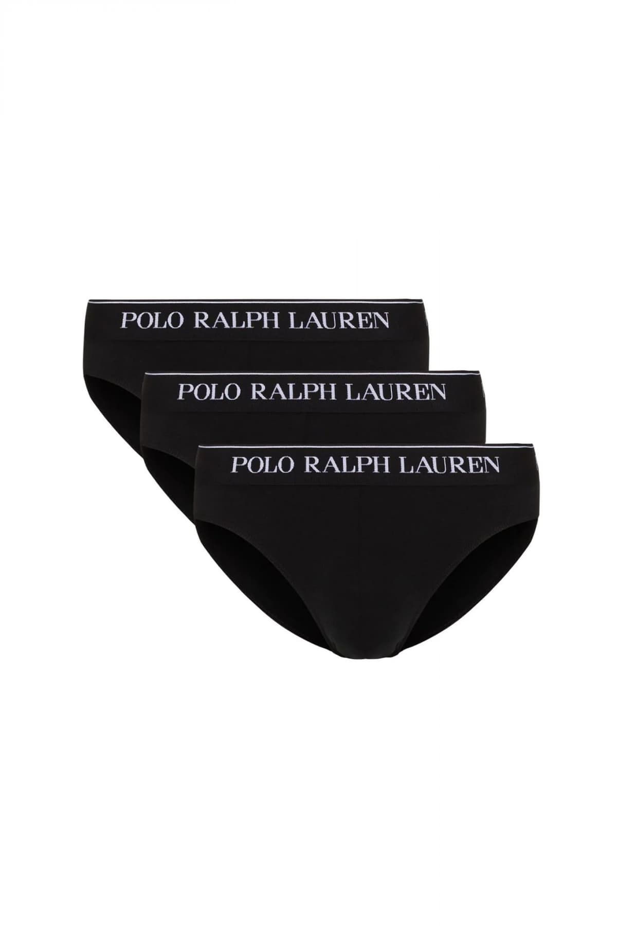 RALPH LAUREN UNDERWEAR ΕΣΩΡΟΥΧΟ ΣΕΤ 3PACK STRETCH COTTON LOW RISE BRIEFS ΜΑΥΡΟ