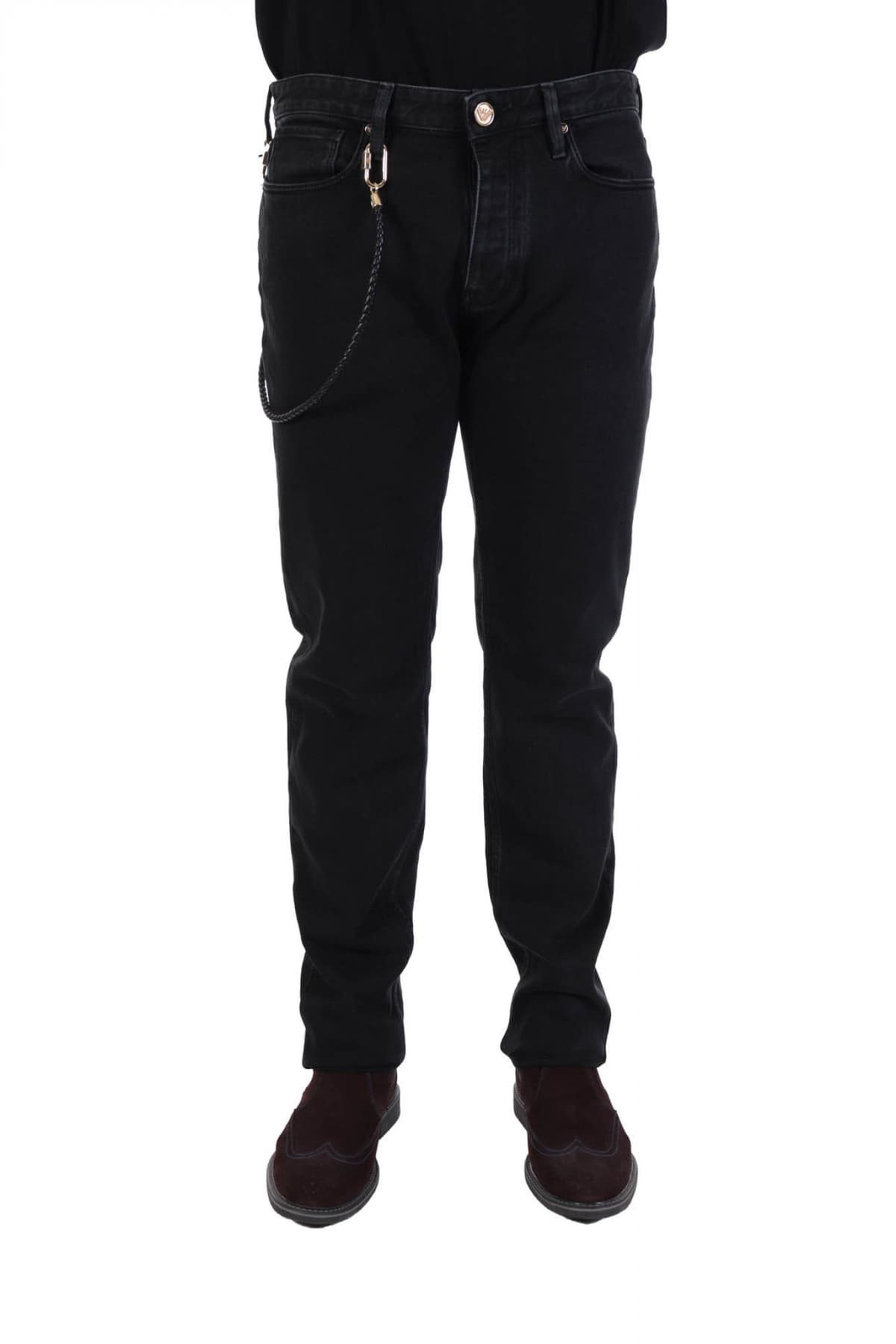 EMPORIO ARMANI ΠΑΝΤΕΛΟΝΙ JEANS J75 SLIM FIT ΜΑΥΡΟ