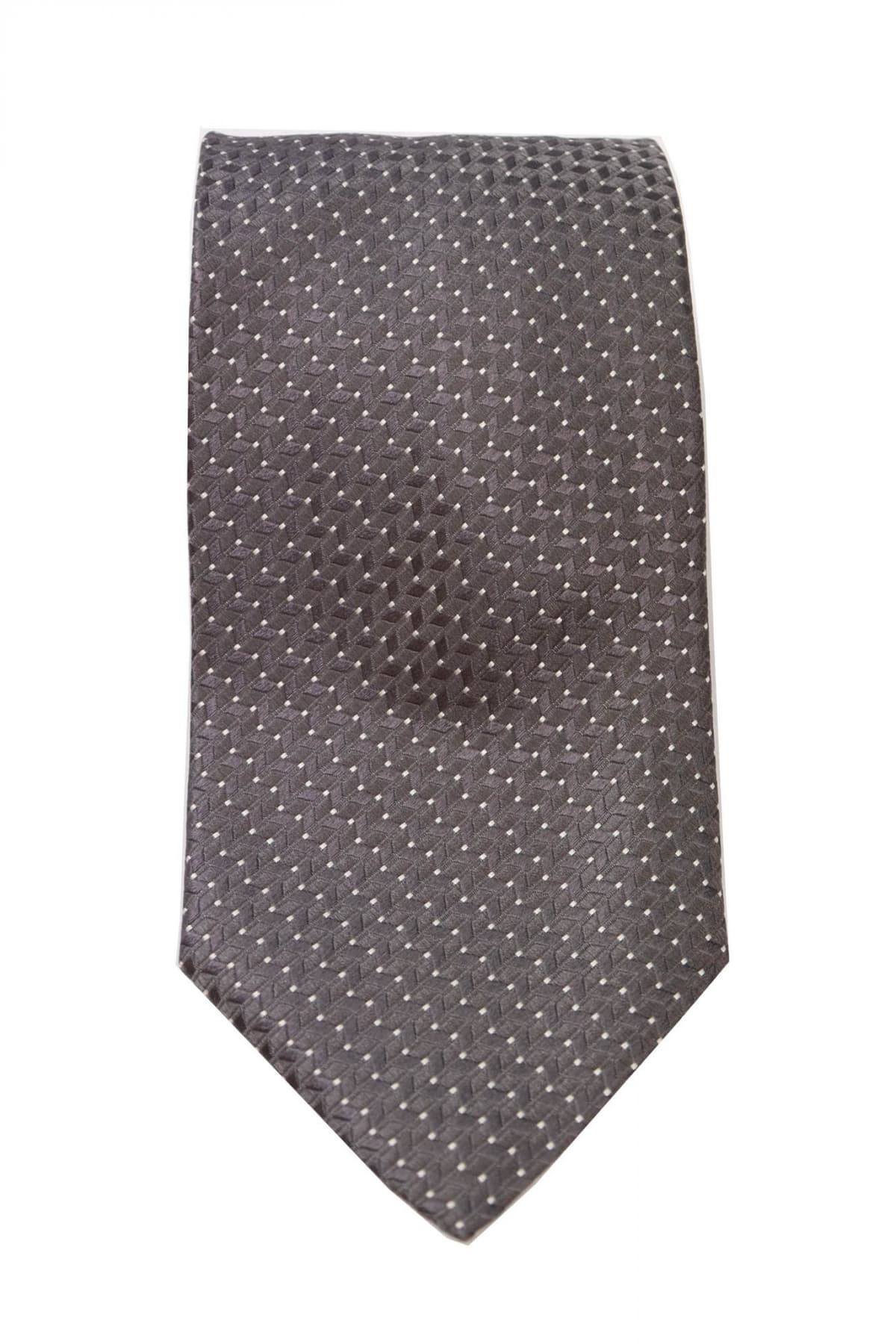 GIORGIO ARMANI ΓΡΑΒΑΤΑ 9.5CM ΣΧΕΔΙΑΣΤΗ ΓΚΡΙ