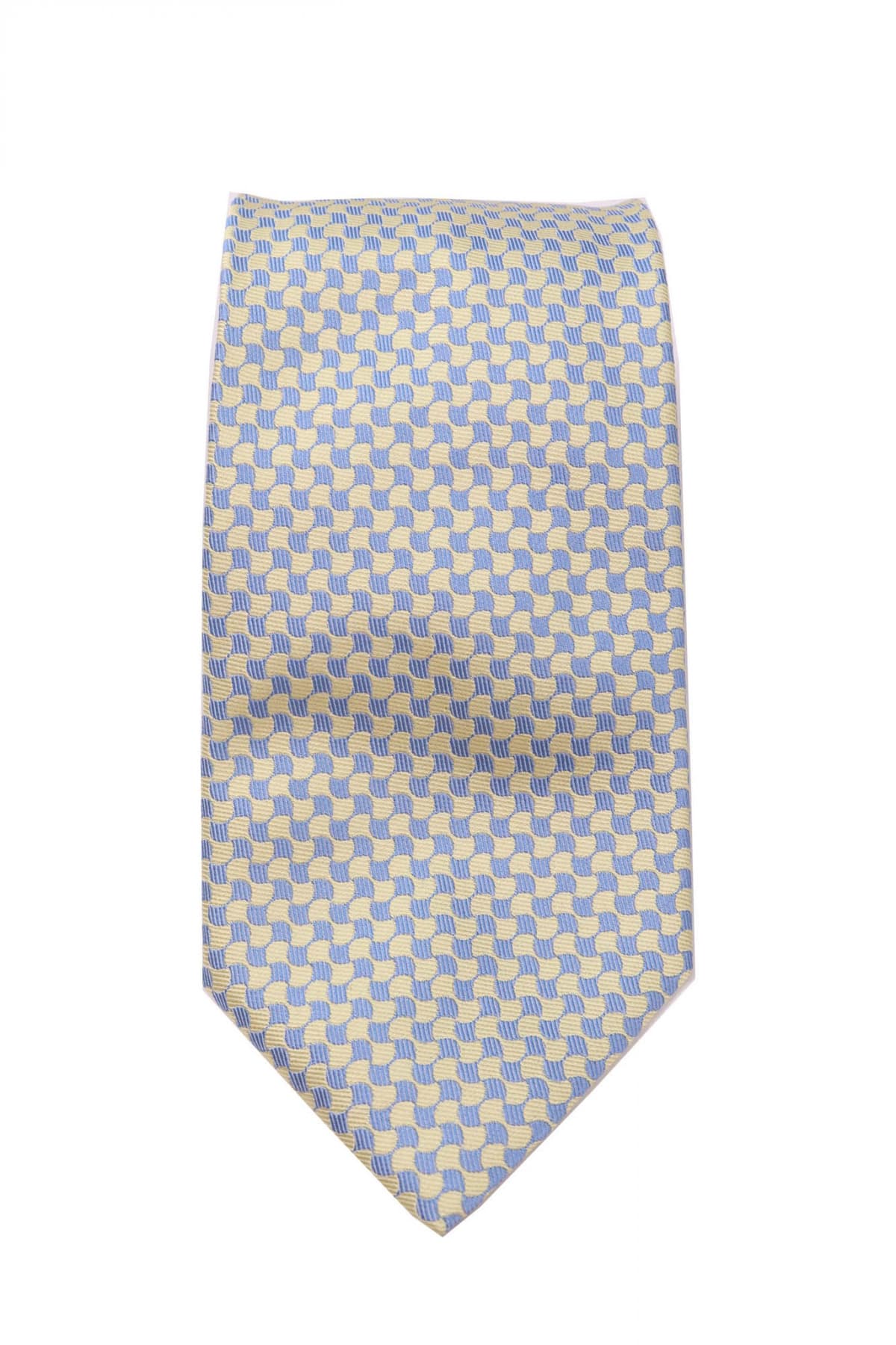 GIORGIO ARMANI ΓΡΑΒΑΤΑ 9,5CM ΣΧΕΔΙΑΣΤΗ ΚΙΤΡΙΝΟ-ΣΙΕΛ