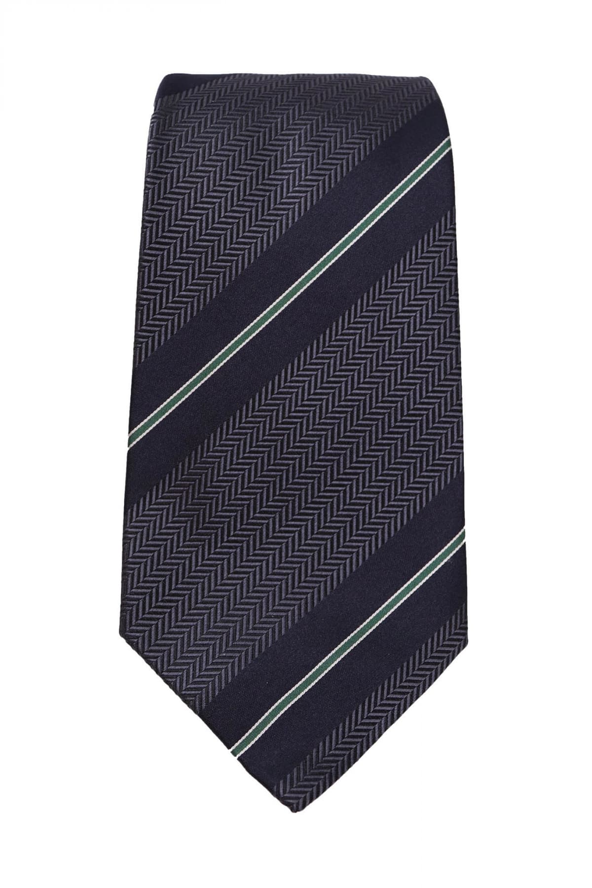 GIORGIO ARMANI ΓΡΑΒΑΤΑ 9.5CM ΡΙΓΕ MΠΛΕ