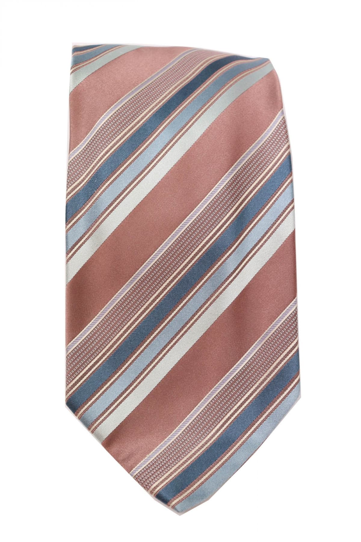 GIORGIO ARMANI ΓΡΑΒΑΤΑ 9.5CM ΡΙΓΕ ΜΑΥΡΗ-ΑΣΠΡΗ