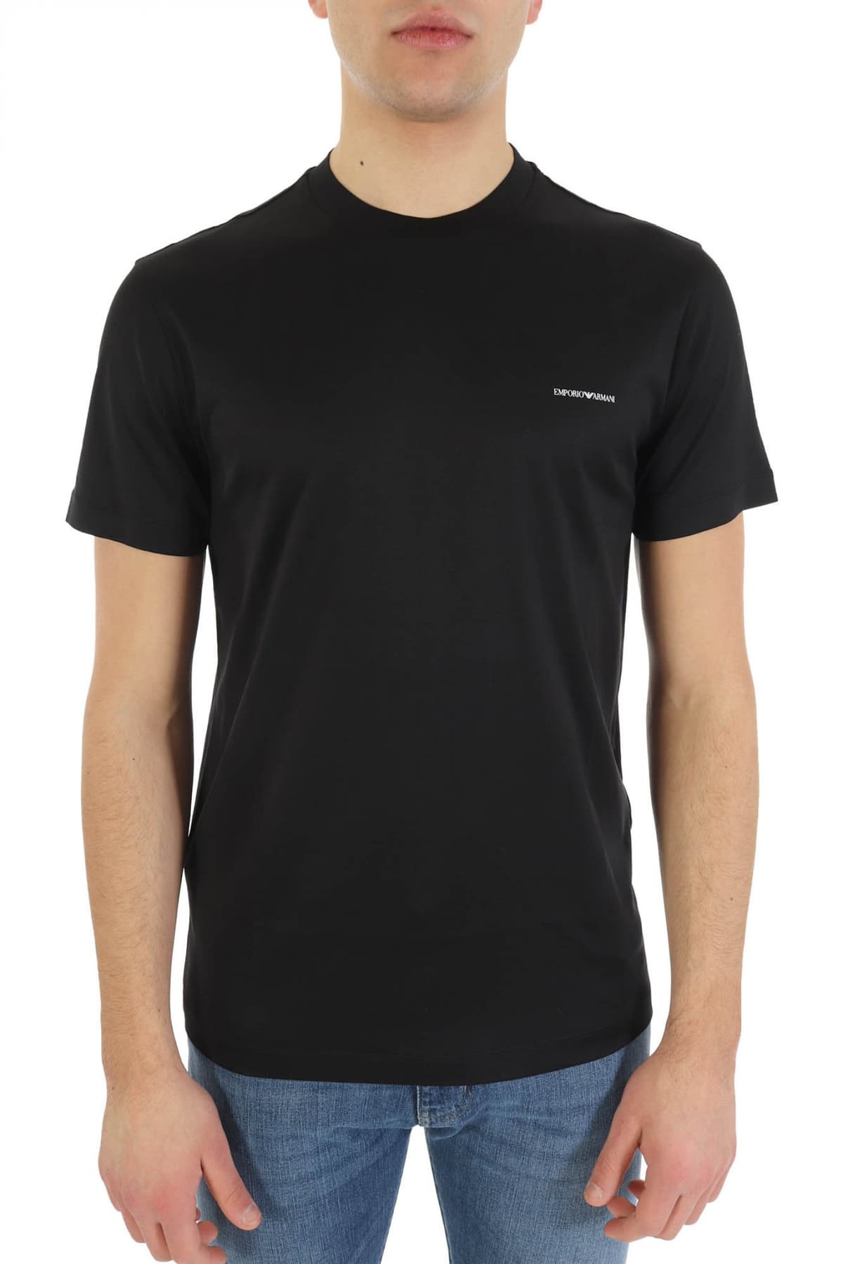 EMPORIO ARMANI T-SHIRT LOGO ΜΠΛΕ