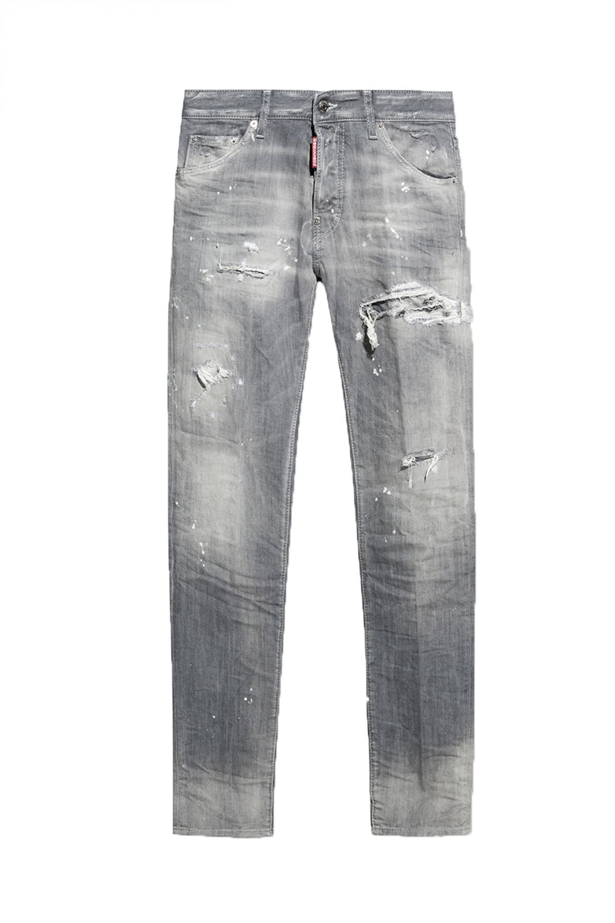 DSQUARED2 ΠΑΝΤΕΛΟΝΙ JEANS COOL GUY ΜΕ ΣΚΙΣΙΜΑΤΑ ΓΚΡΙ