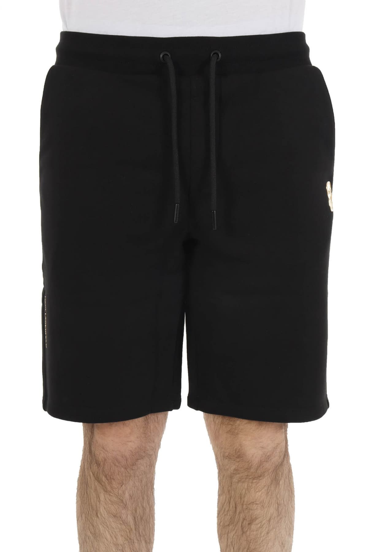 KARL LAGERFELD ΒΕΡΜΟΥΔΑ GOLD LOGO ΜΑΥΡΟ