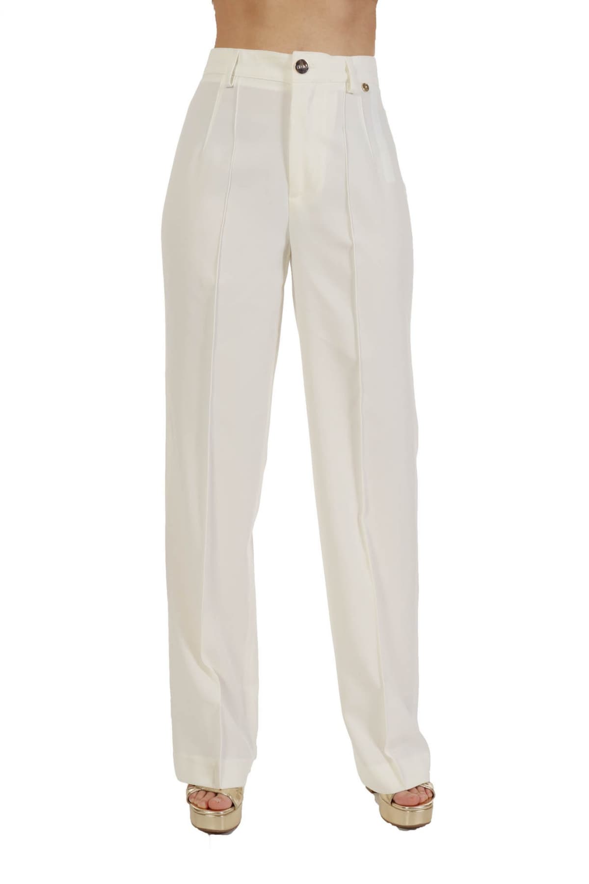 LIU-JO ΠΑΝΤΕΛΟΝA ΛΟΓΟ ΜΕΤΑΛΛΙΚΟ ΙΒΟΥΑΡ