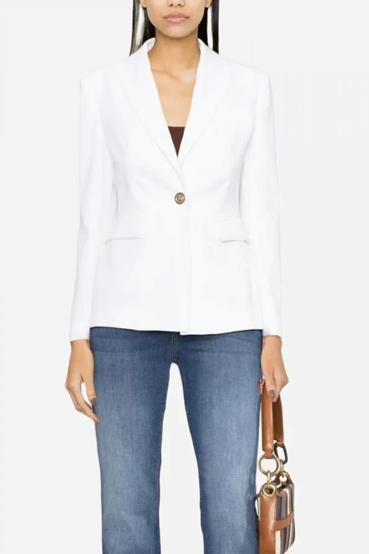 Women's Blazers Pinko White