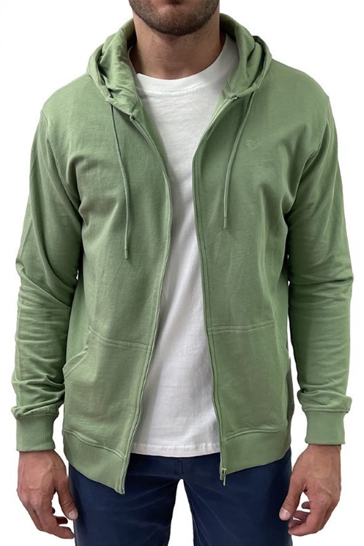 DORS ΖΑΚΕΤΑ ZIPPER HOODIE ΠΡΑΣΙΝΟ