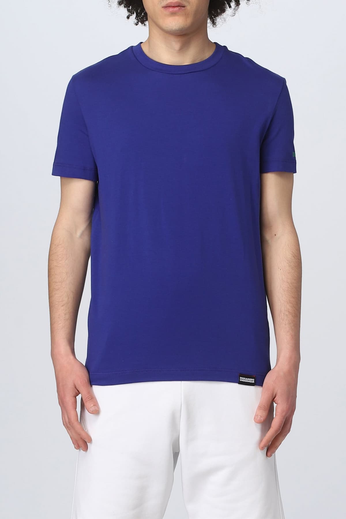 DSQUARED2 UNDERWEAR ΕΣΩΡΟΥΧΟ T-SHIRT ROUND NECK ΓΑΛΑΖΙΟ