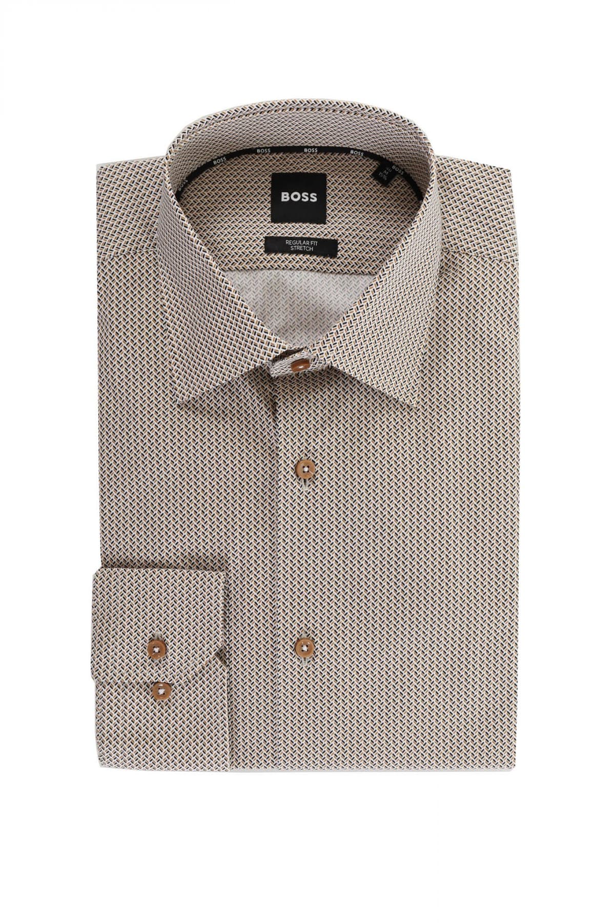 Men's Shirts Boss Beige