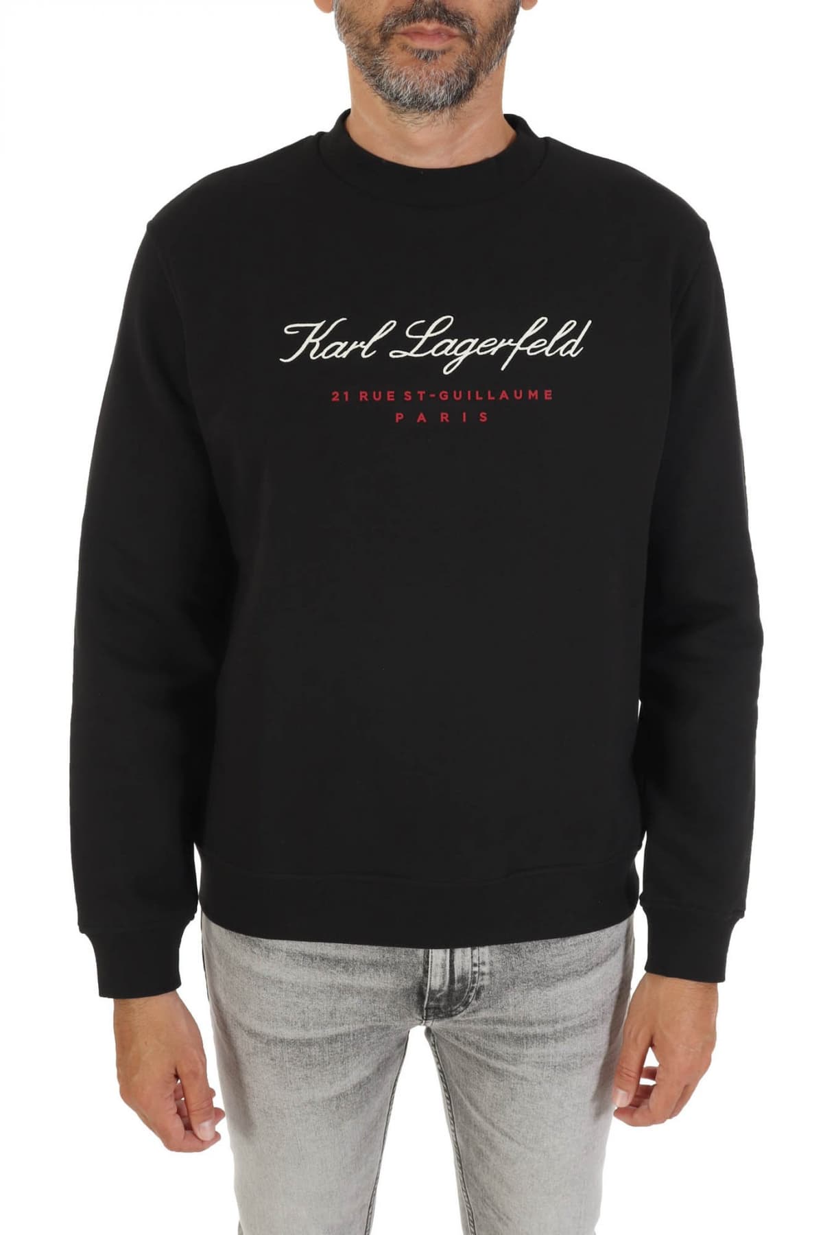 KARL LAGERFELD ΦΟΥΤΕΡ CREW NECK LOGO ΚΟΚΚΙΝΟ