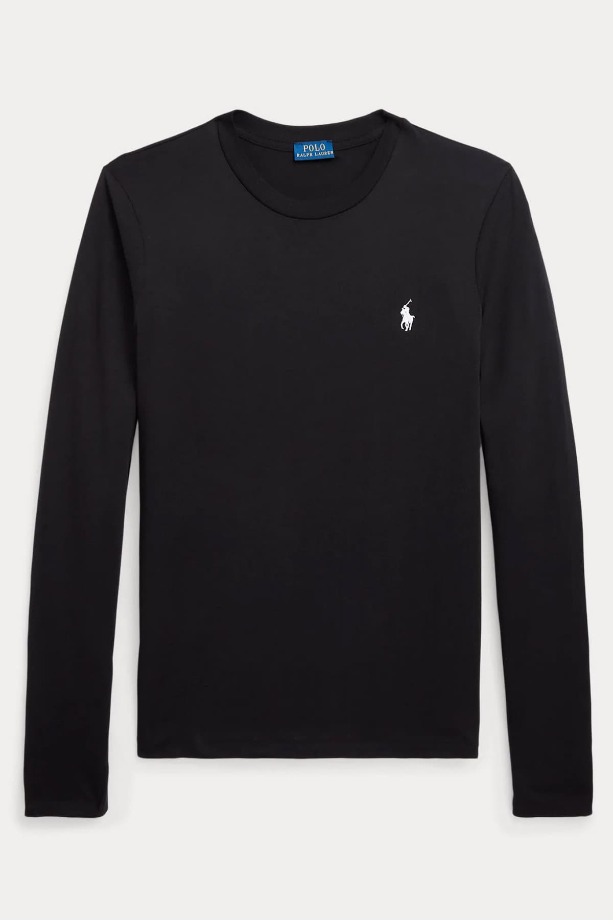 RALPH LAUREN T-SHIRT LSL BSR ΜΑΥΡΟ