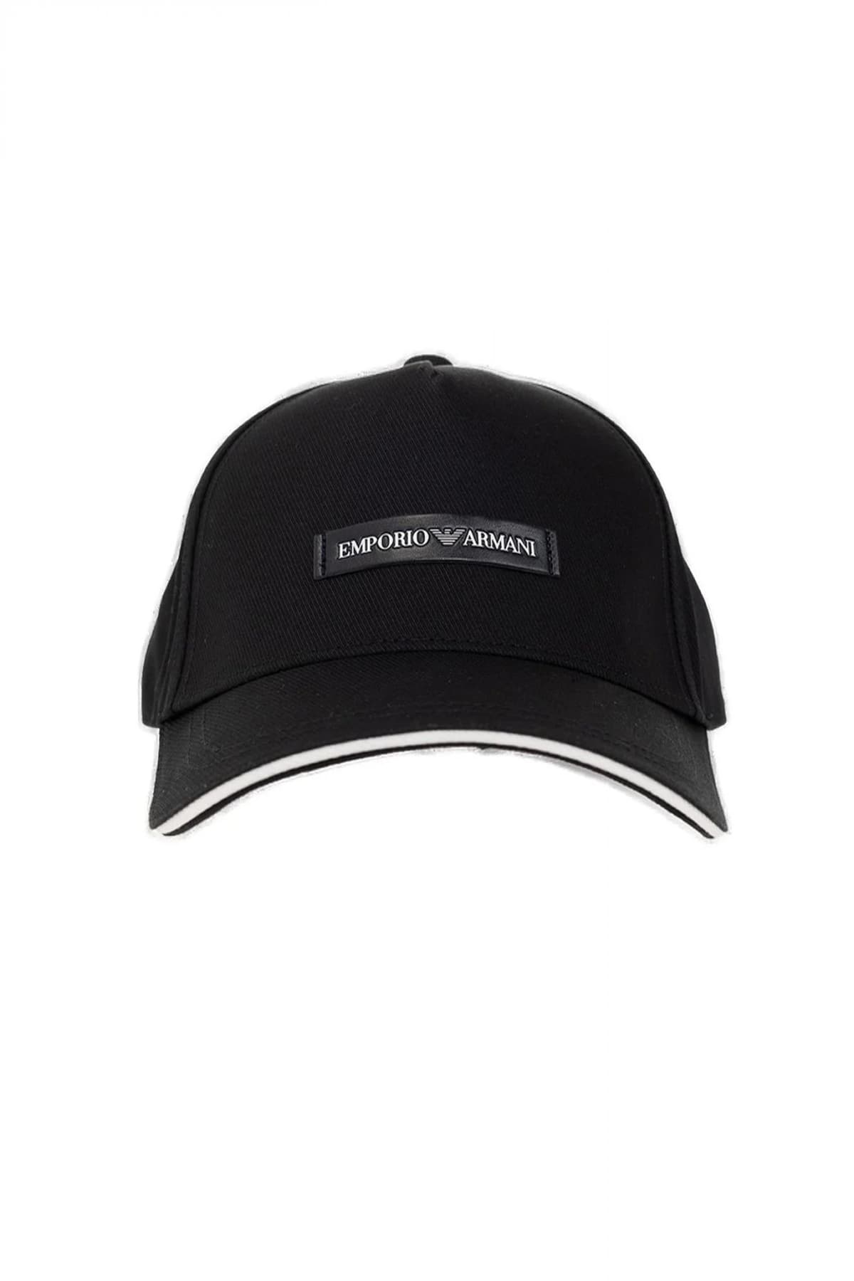 EMPORIO ARMANI ΚΑΠΕΛΟ BASEBALL LOGO ΜΑΥΡΟ