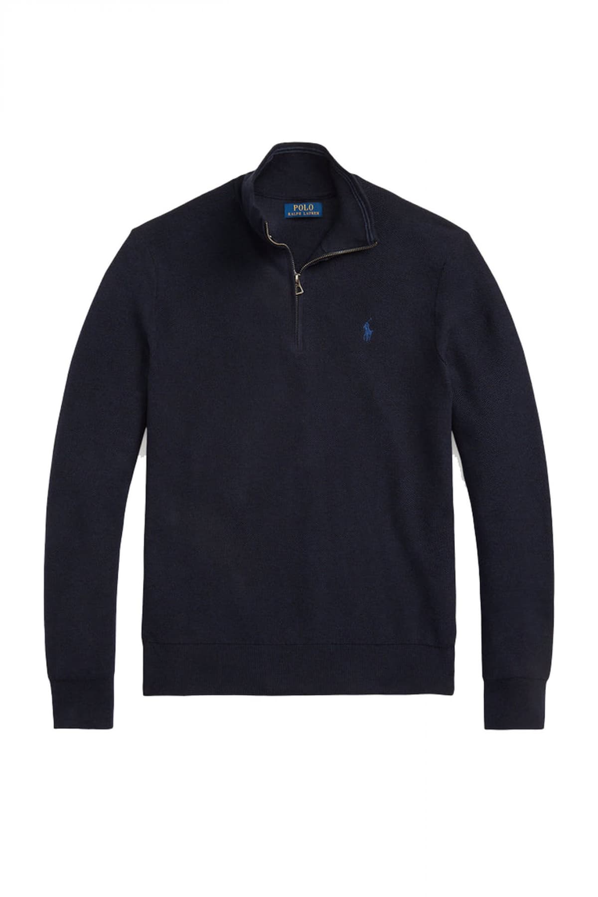 RALPH LAUREN ΠΛΕΚΤΟ HALFZIP ΜΠΛΕ