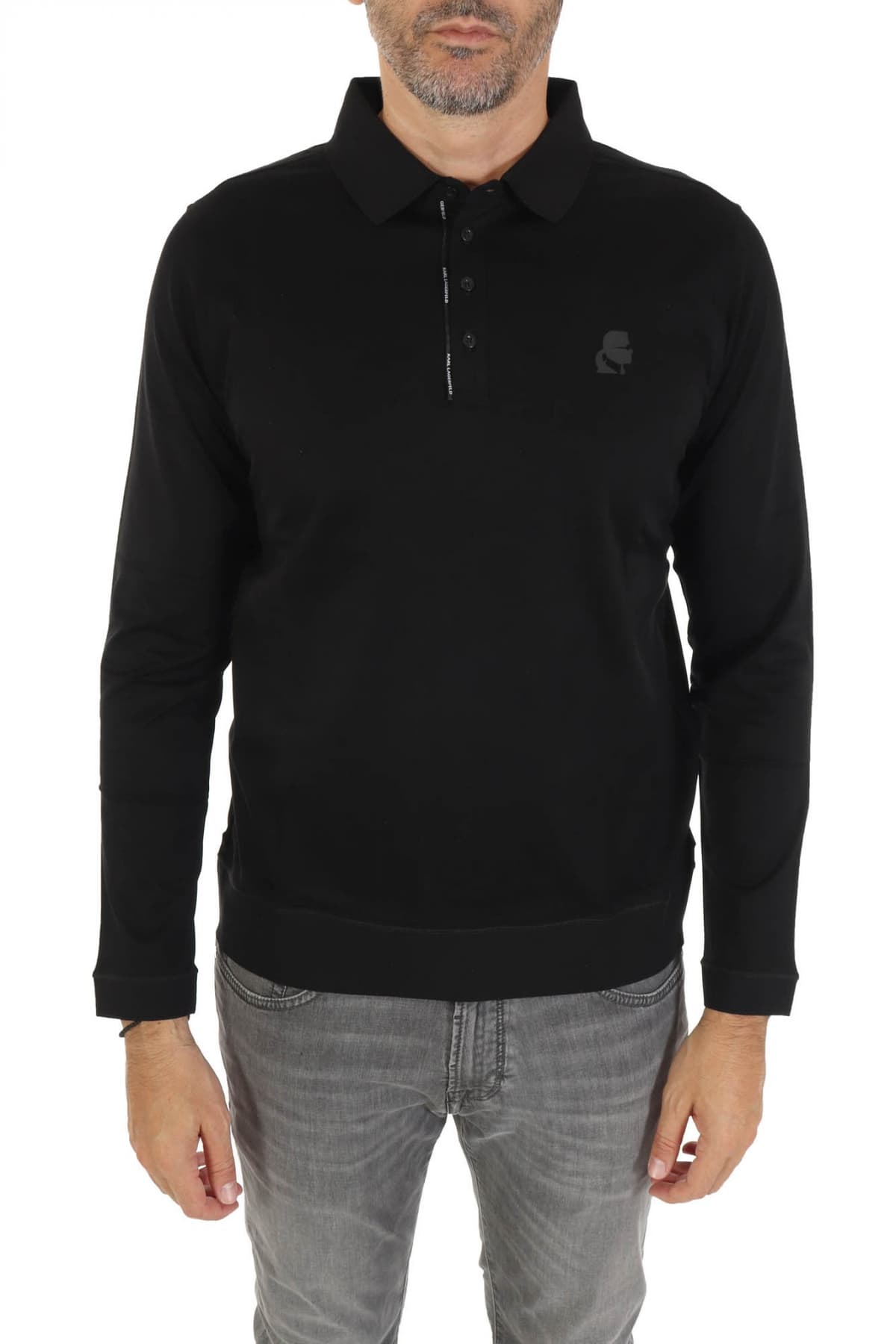 Ανδρικό Μακρυμάνικο Polo Navy Μπλε Karl Lagerfeld 745002 554200-690