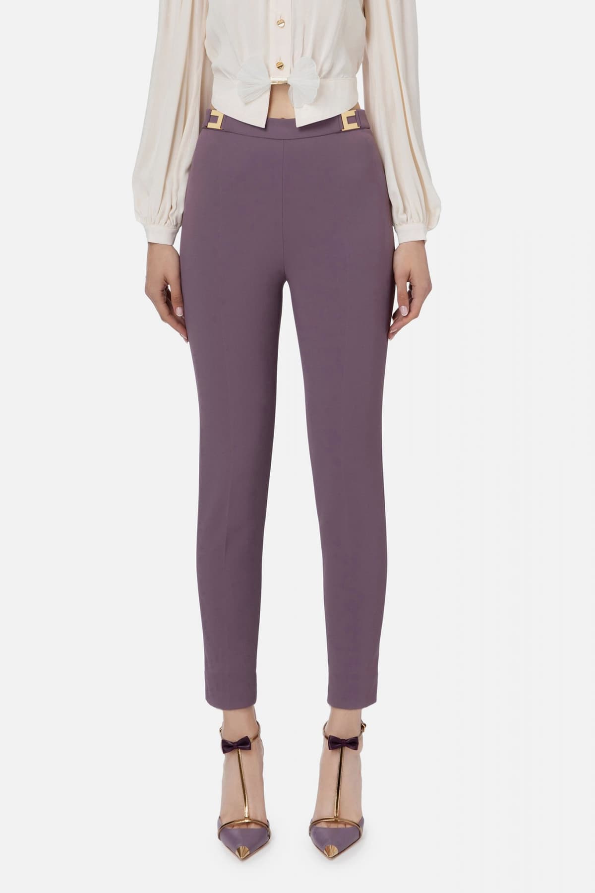 Women's Pants Elisabetta Franchi Purple