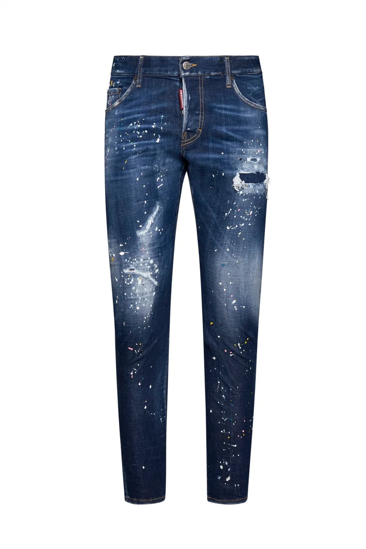 DSQUARED2 ΠΑΝΤΕΛΟΝΙ JEANS SEXY TWIST ΣΤΑΜΠΕΣ ΜΠΛΕ