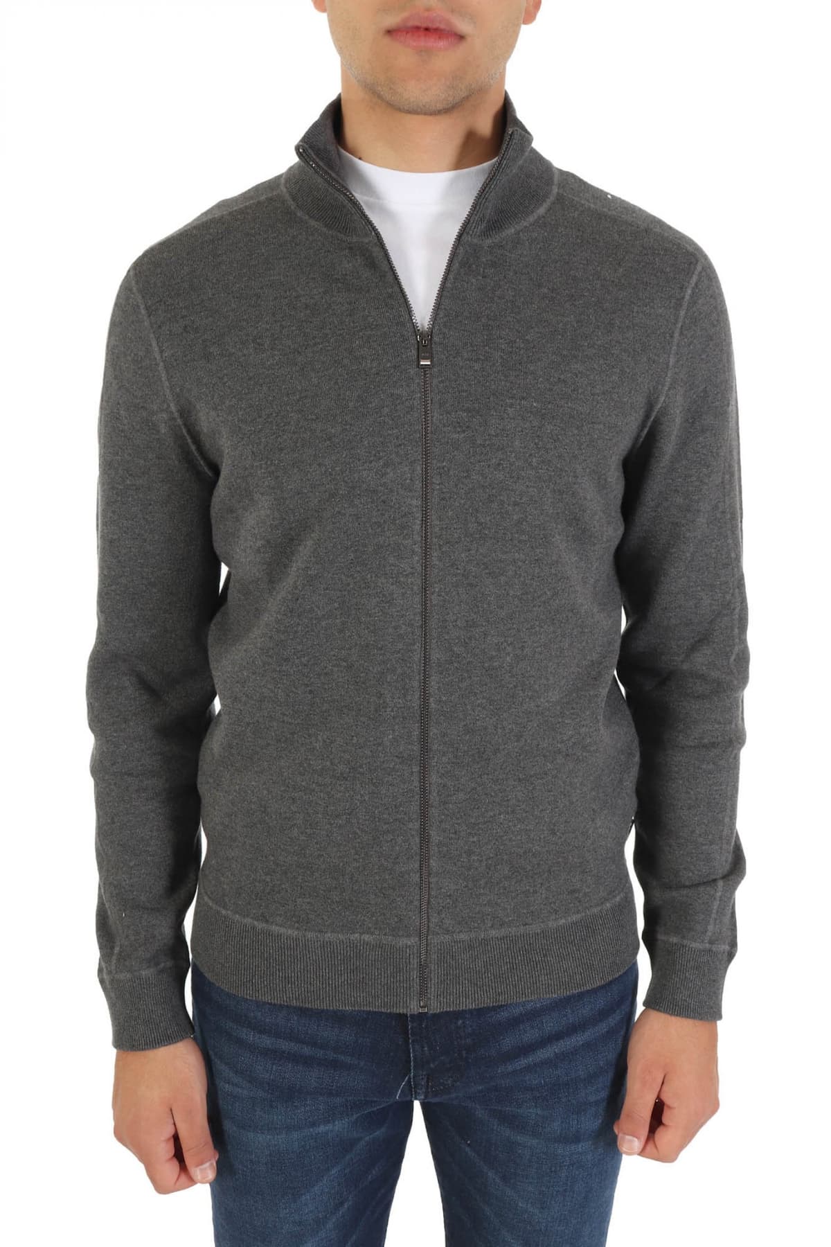 Men's Cardigans Boss Gray