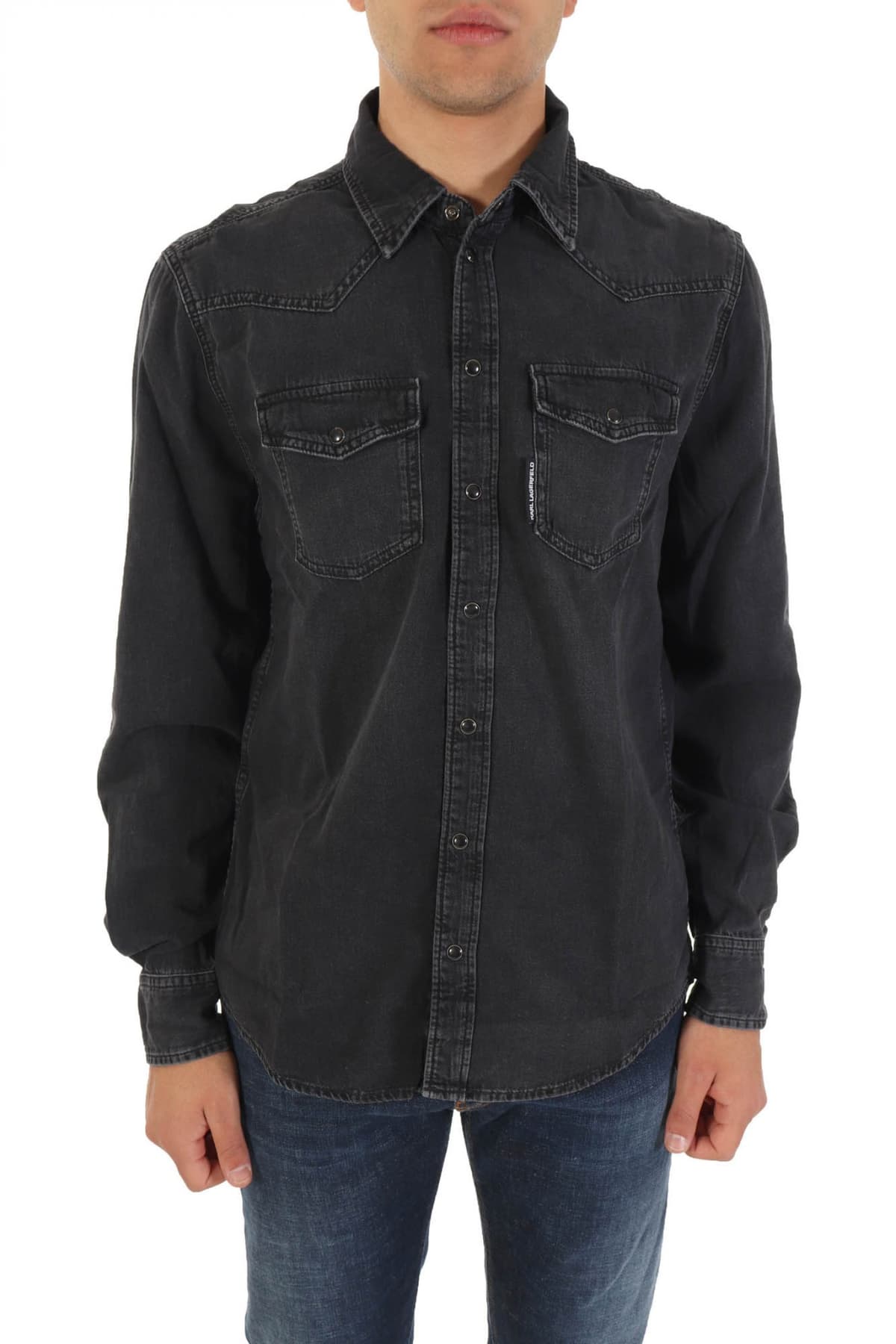 Men's Shirts Karl Lagerfeld Blue