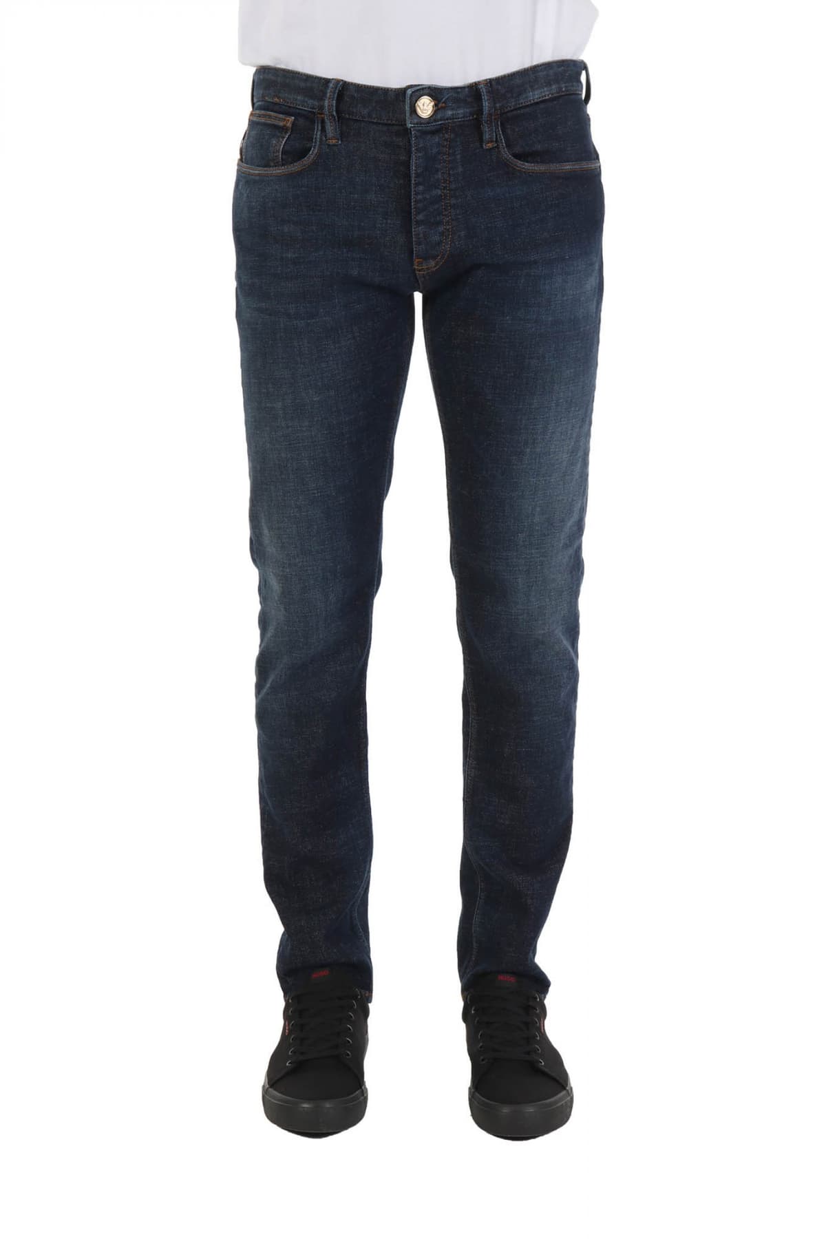 EMPORIO ARMANI ΠΑΝΤΕΛΟΝΙ JEANS J75 SLIM FIT ΜΠΛΕ