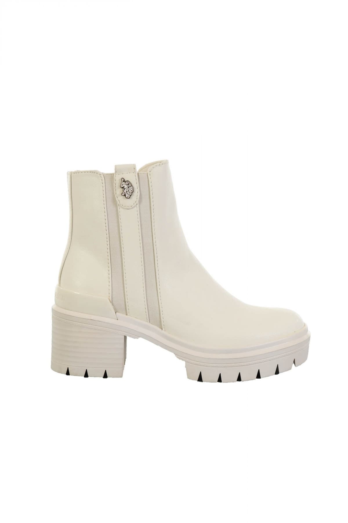 U.S. POLO ASSN. ΠΑΠΟΥΤΣΙΑ MΠΟΤΑΚΙΑ ΦΕΡΜΟΥΑΡ LOGO ΜΑΥΡΟ