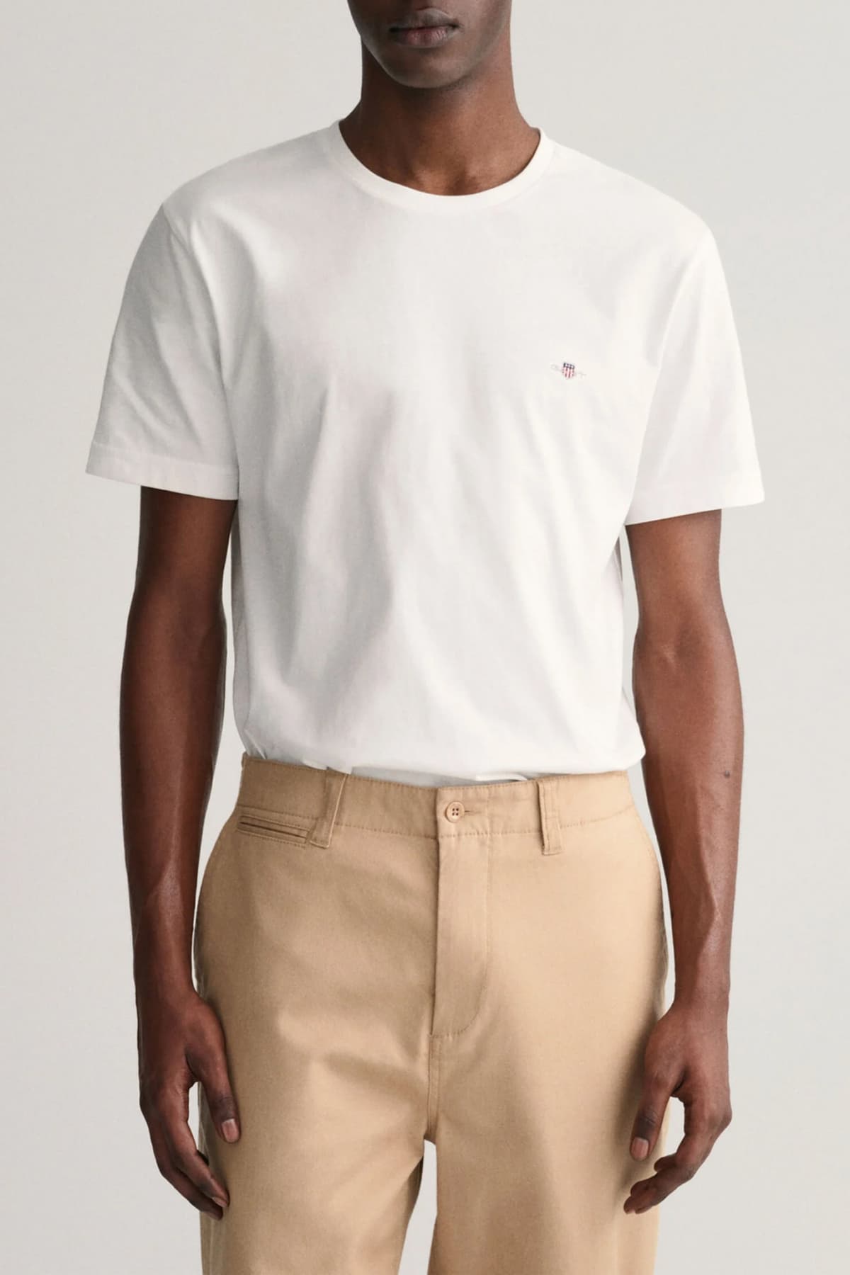 GANT T-SHIRT REG SHIELD SS ΛΕΥΚΟ