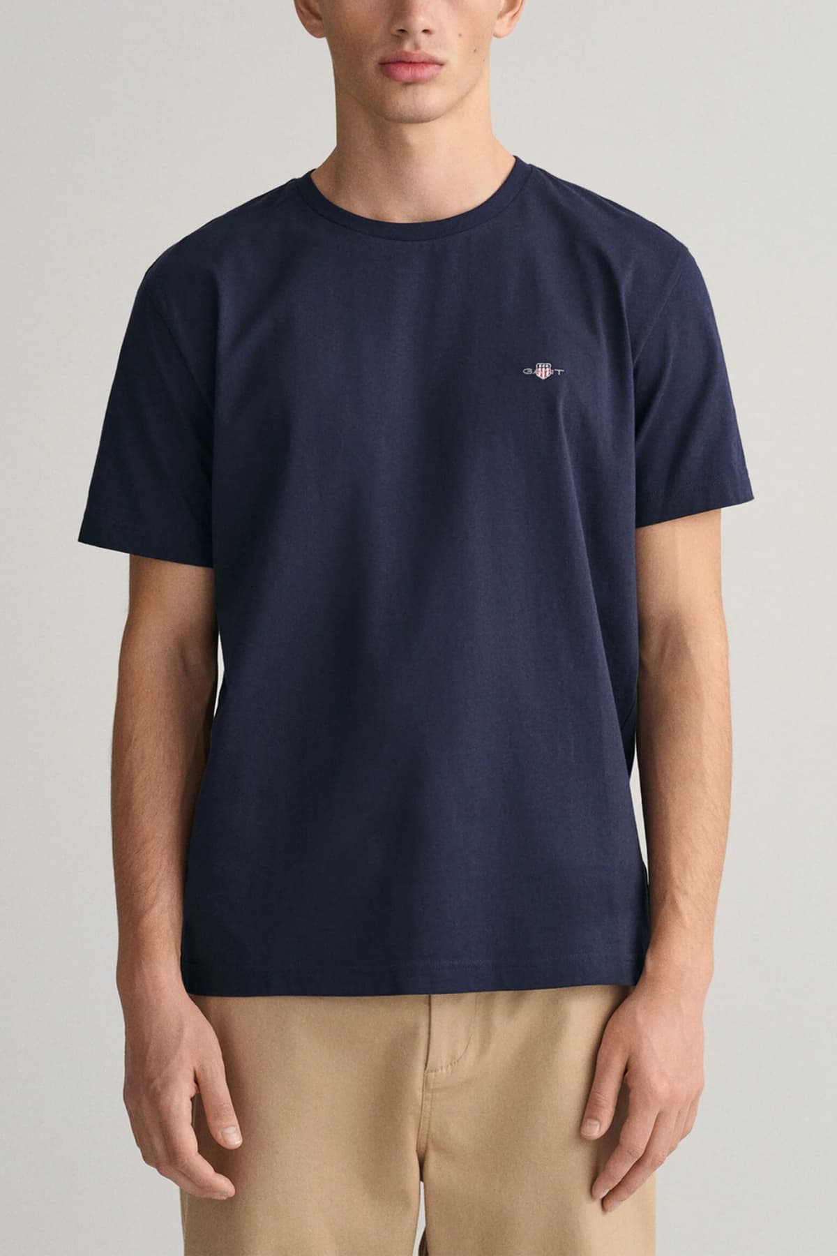 GANT T-SHIRT REG SHIELD SS ΜΠΕΖ