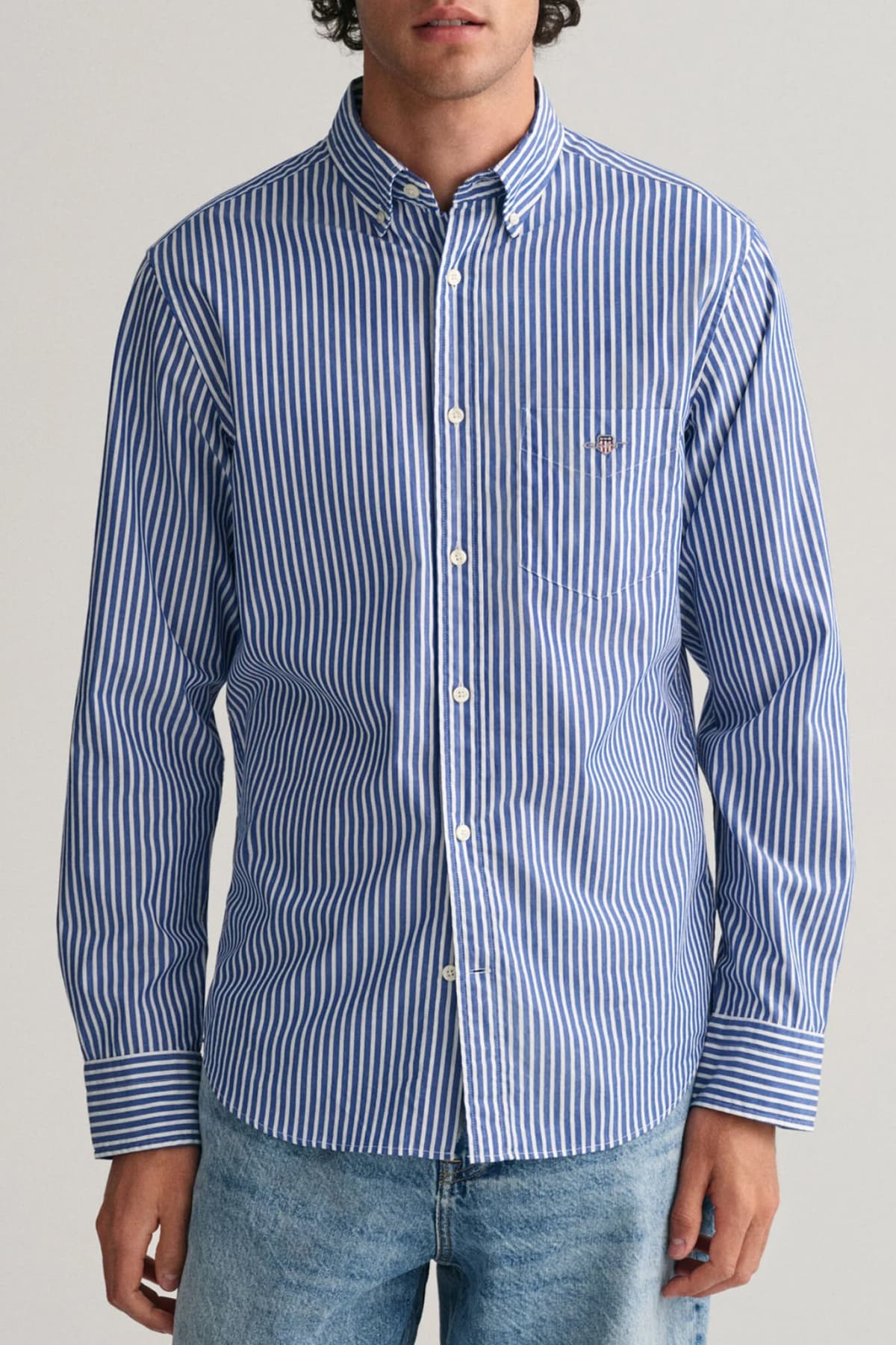 Men's Shirts Gant Blue