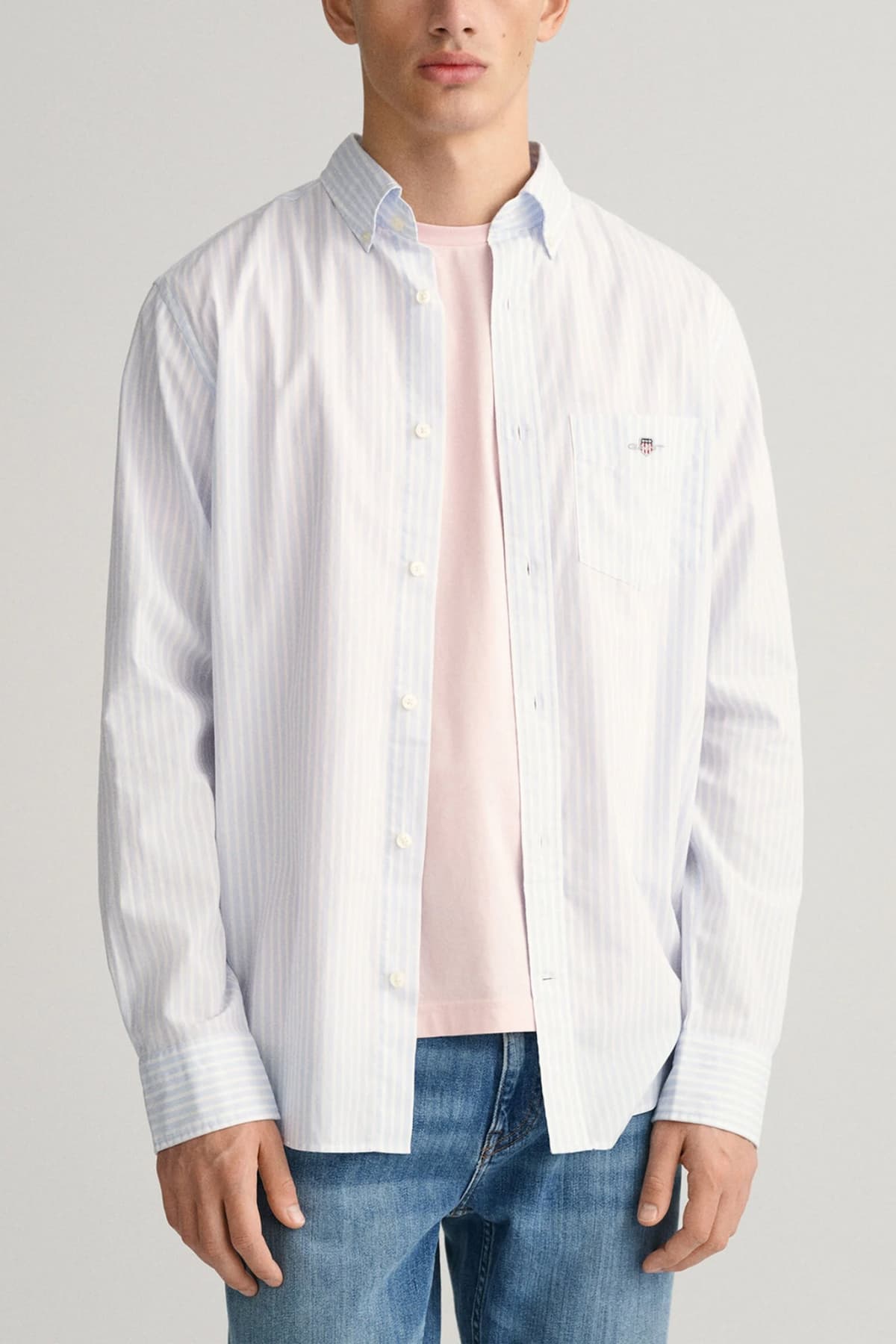 Men's Shirts Gant Blue