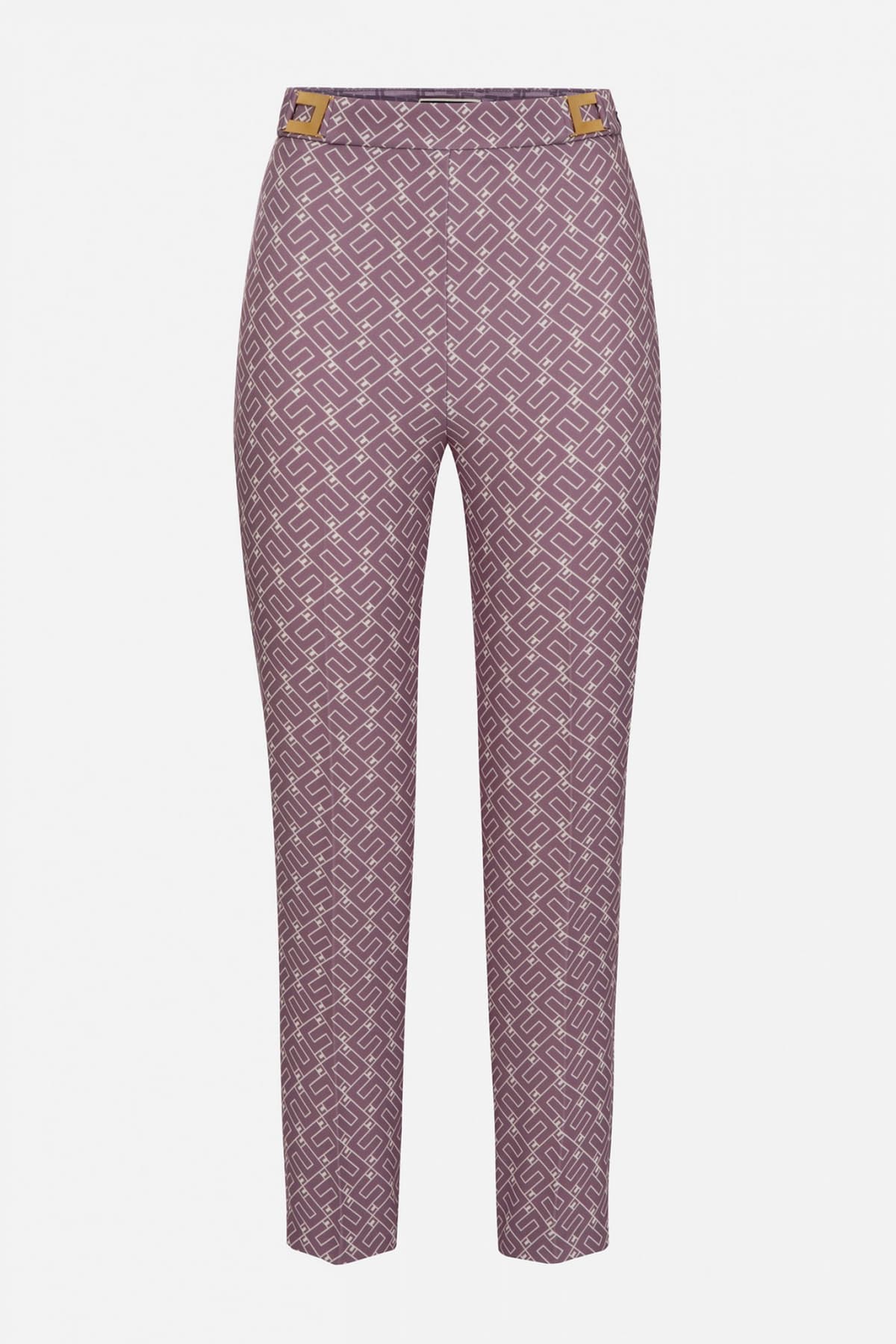 ELISABETTA FRANCHI ΠΑΝΤΕΛΟΝΙ ΨΗΛΟΜΕΣΟ LOGO ΜΩΒ