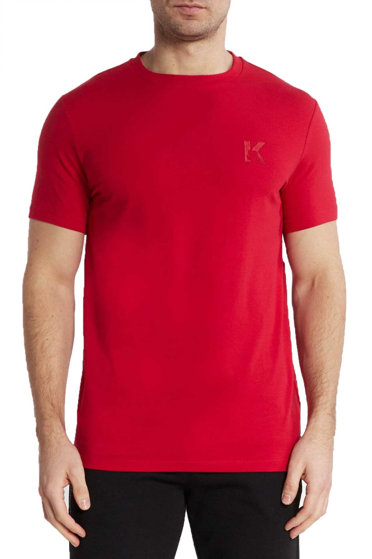 KARL LAGERFELD T-SHIRT LOGO ΡΟΖ