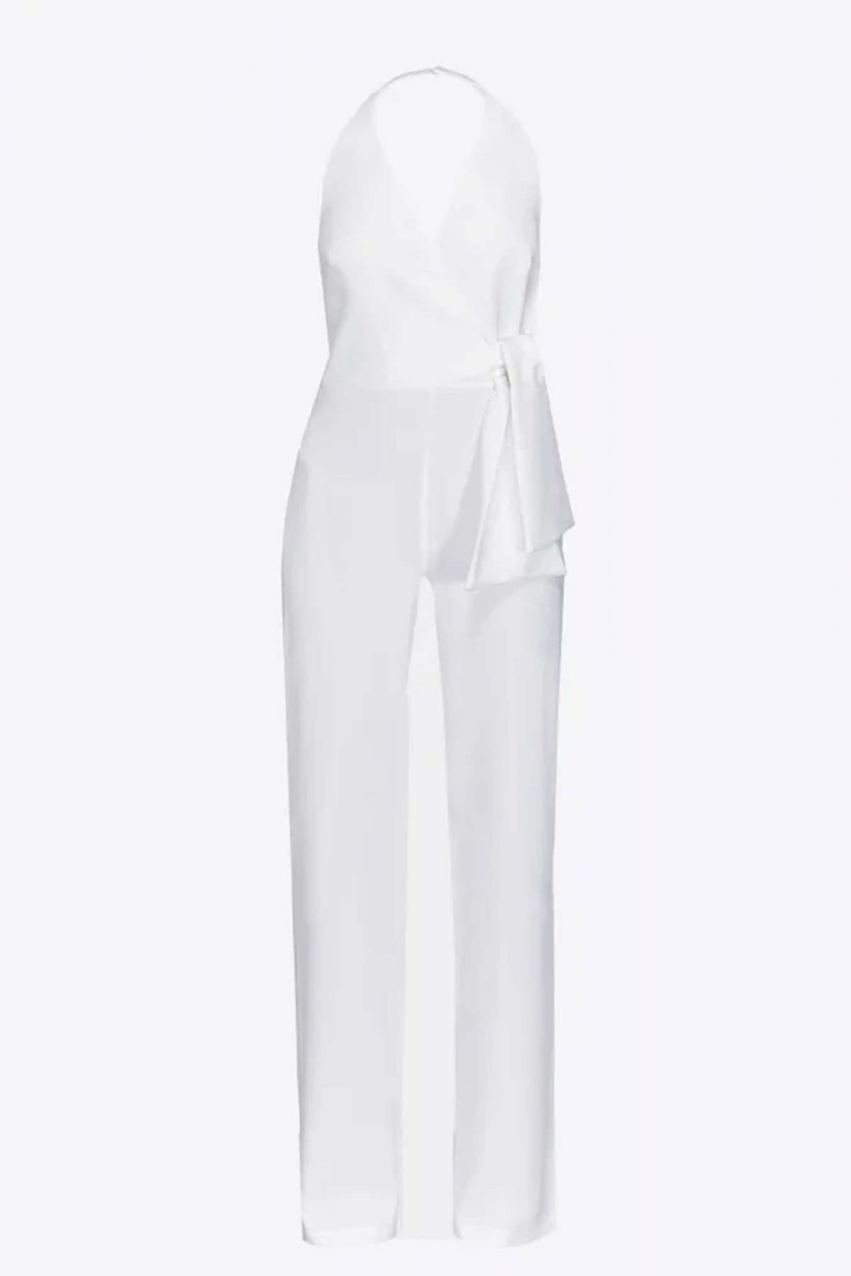 PINKO ΟΛΟΣΩΜΗ ΦΟΡΜΑ EXTRADRY TUTA ΔΕΣΙΜΟ ΛΑΙΜΟ ΛΕΥΚΟ