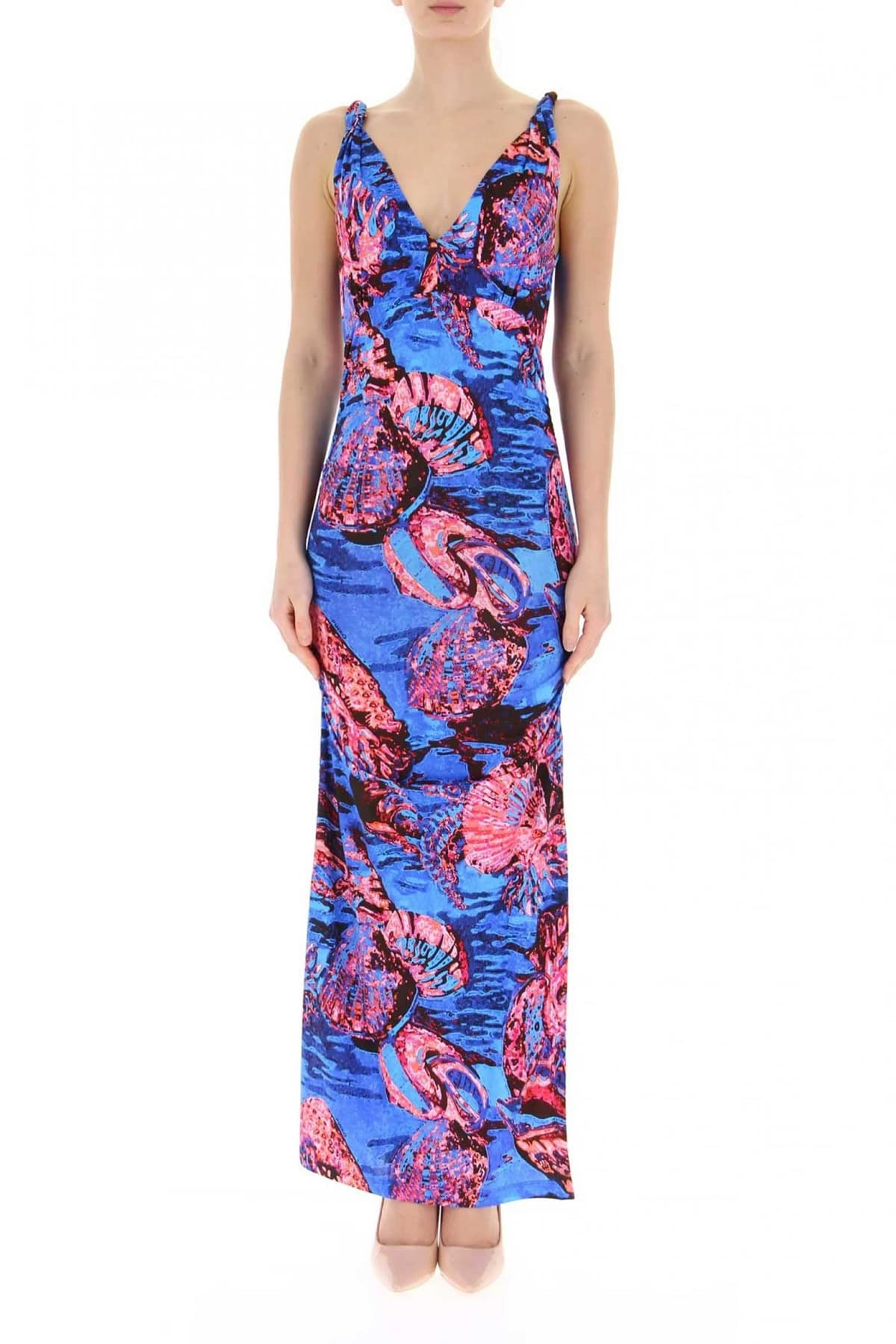 PINKO ΦΟΡΕΜΑ ACHEI MIDI ΝΤΡΑΠΕ ΣΚΙΣΙΜΟ ΕΜΠΡΙΜΕ ΜΠΛΕ