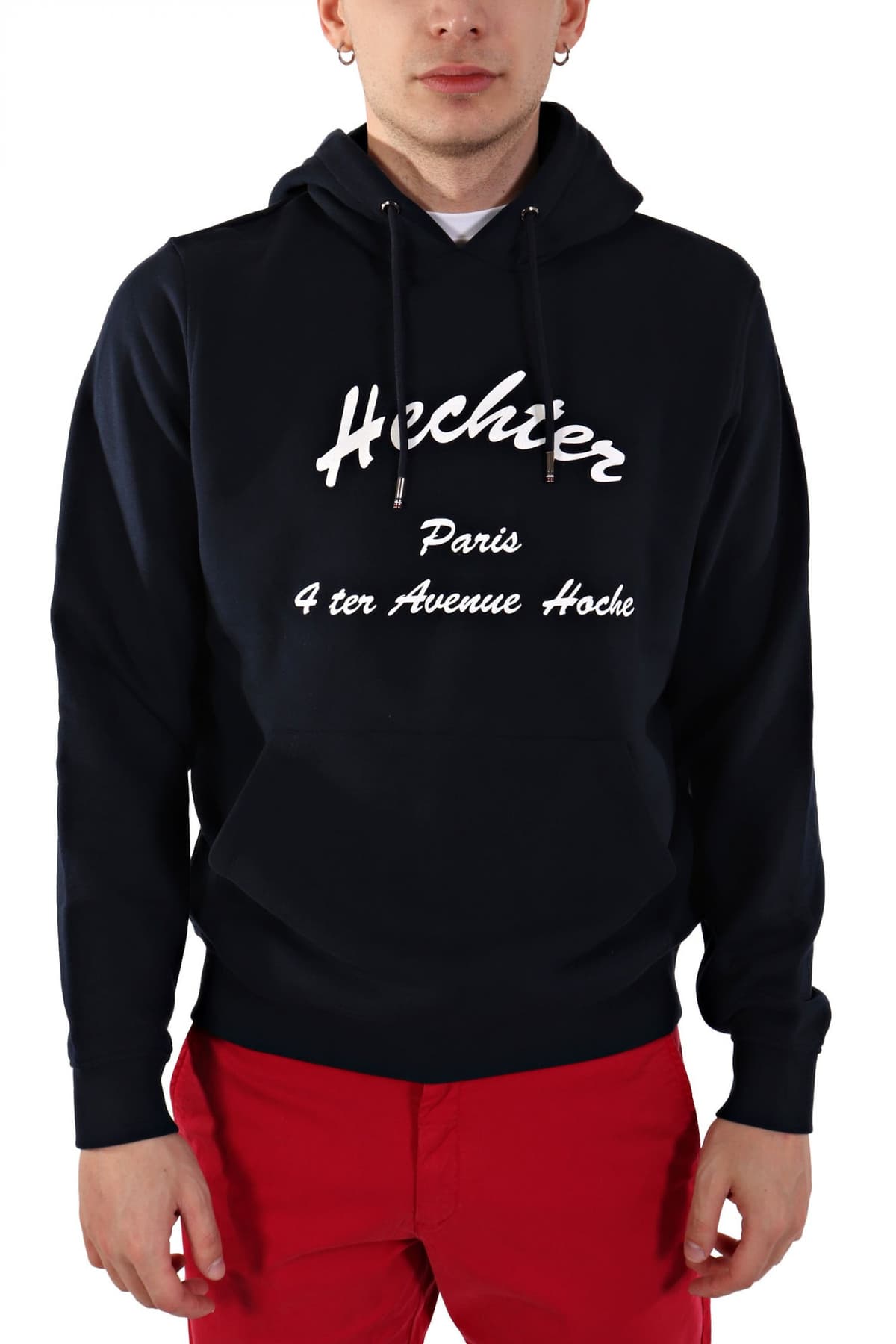 HECHTER SWEAT HOODIE ΜΕ ΚΟΥΚΟΥΛΑ ΜΠΛΕ ΣΚΟΥΡΟ