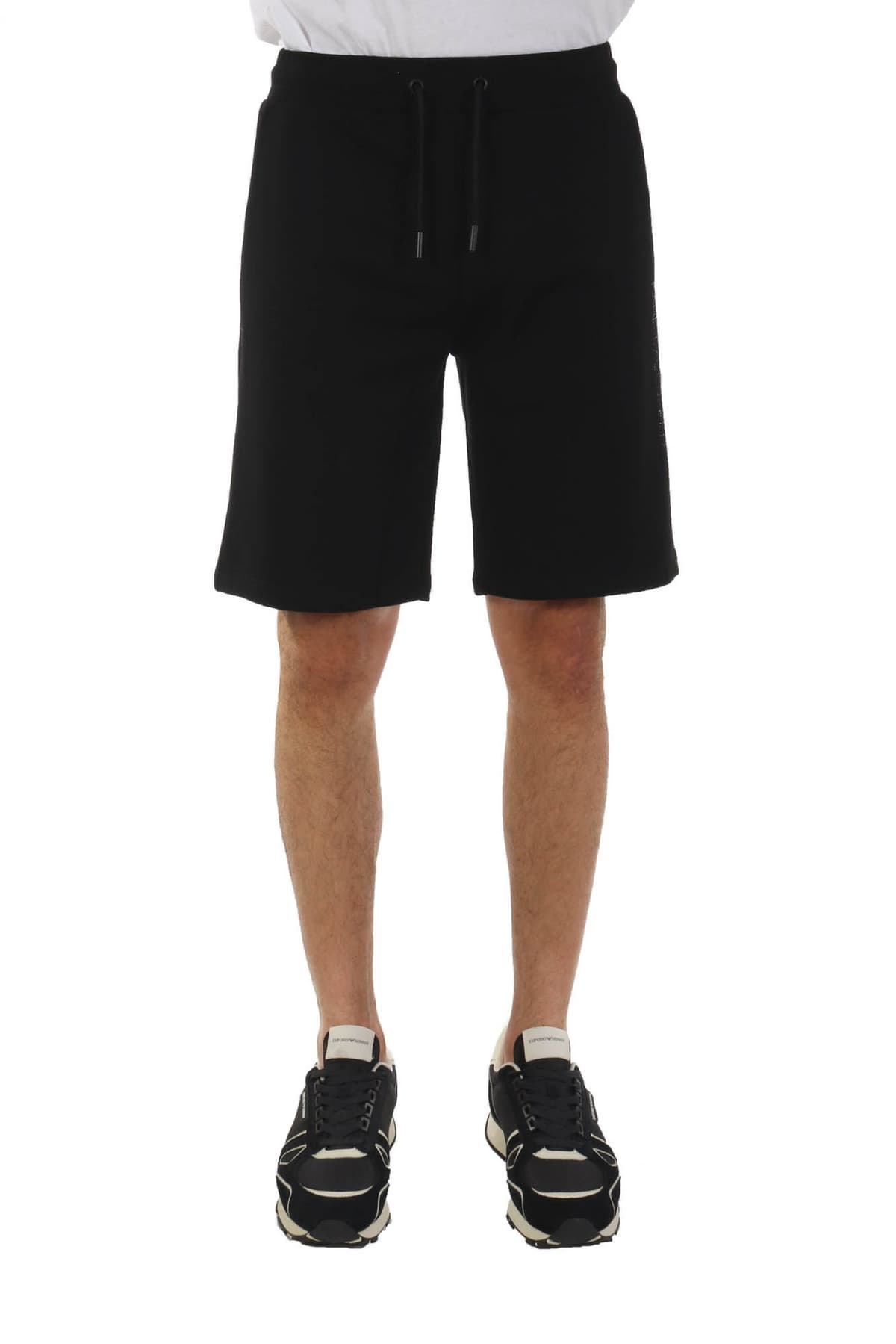 KARL LAGERFELD ΒΕΡΜΟΥΔΑ LOGO ΜΑΥΡΟ