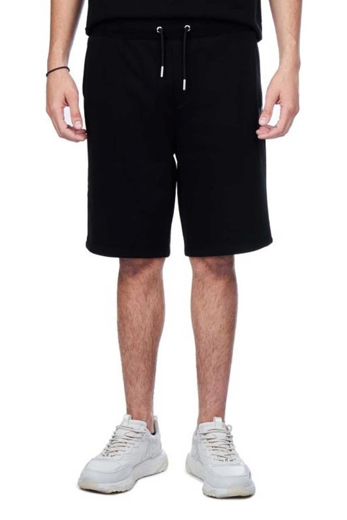 KARL LAGERFELD ΒΕΡΜΟΥΔΑ LOGO ΜΑΥΡΟ